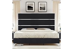 AMERLIFE Queen Bed Frame with Tall 59" Headboard