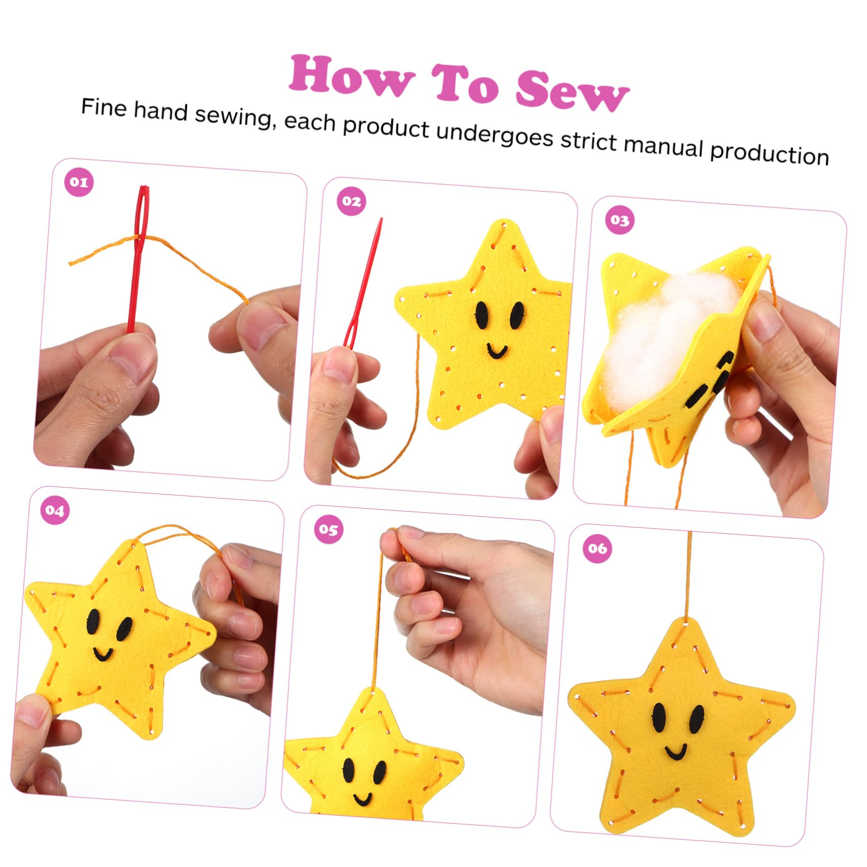 DECORNIJIA Kit Manualidades Costura Fieltro para Proyectos de Bolsos y Figuras DIY Diseño Único y Textura Resistente para Principiantes