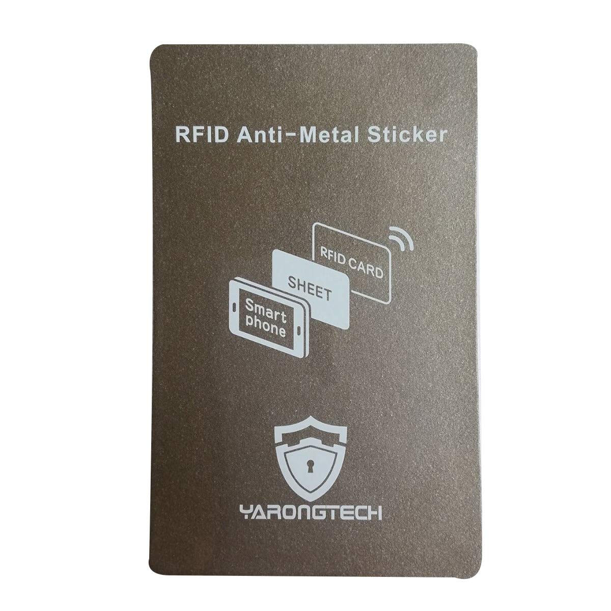 Naklejka antymetalowa RFID, przyklejana karta RFID odczytywana na metalowym telefonie komórkowym, szary