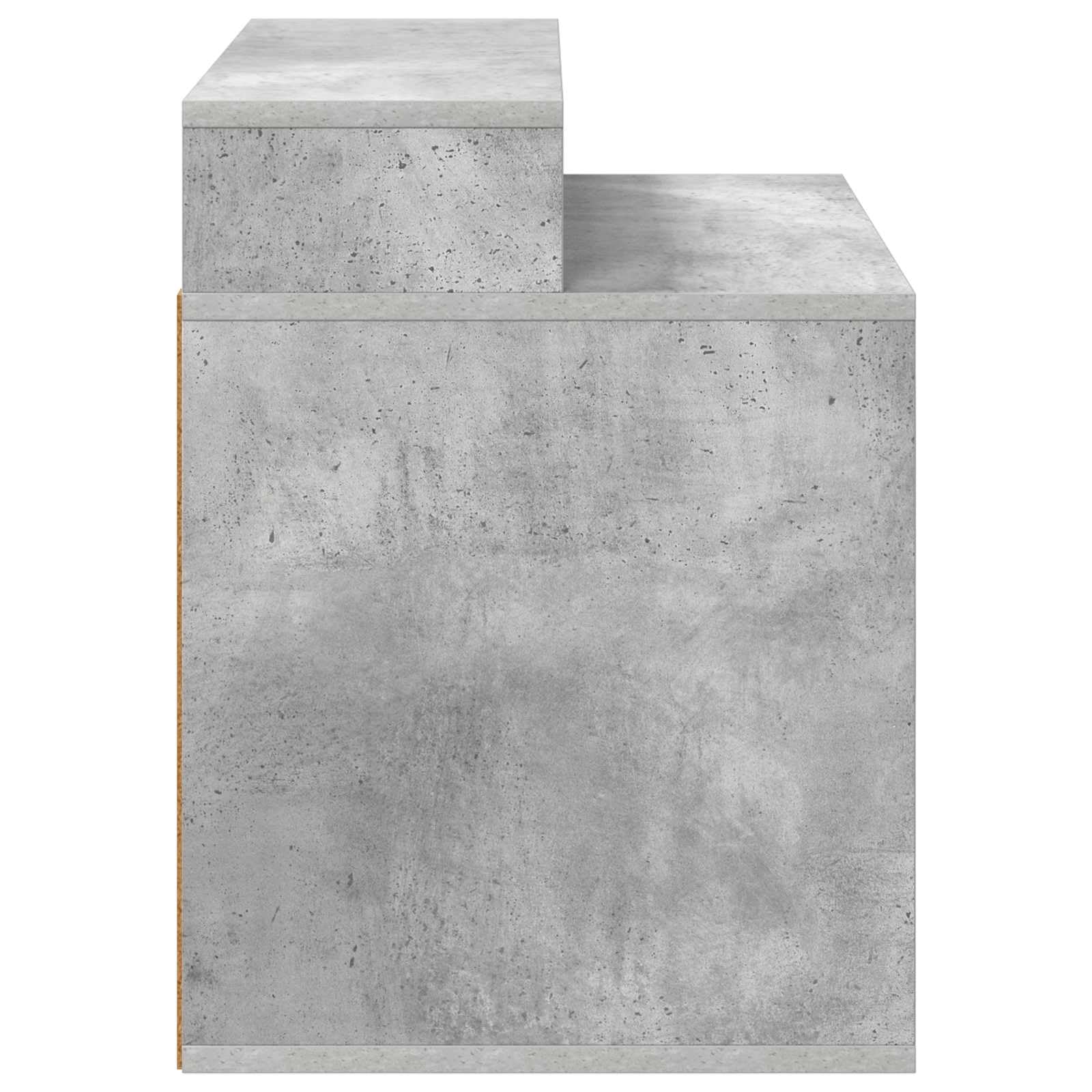 Casetta per gatti in legno di cemento, 42,5 x 40 x 53,5 cm, con kit di montaggio, rifugio interno per gatti, design moderno, durevole, stabile e accogliente, per soggiorno e balcone