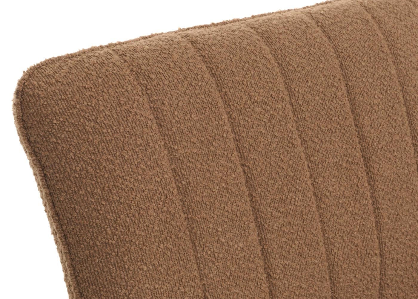Mendler Banc HWC-K16 bouclé métal 160cm Brun