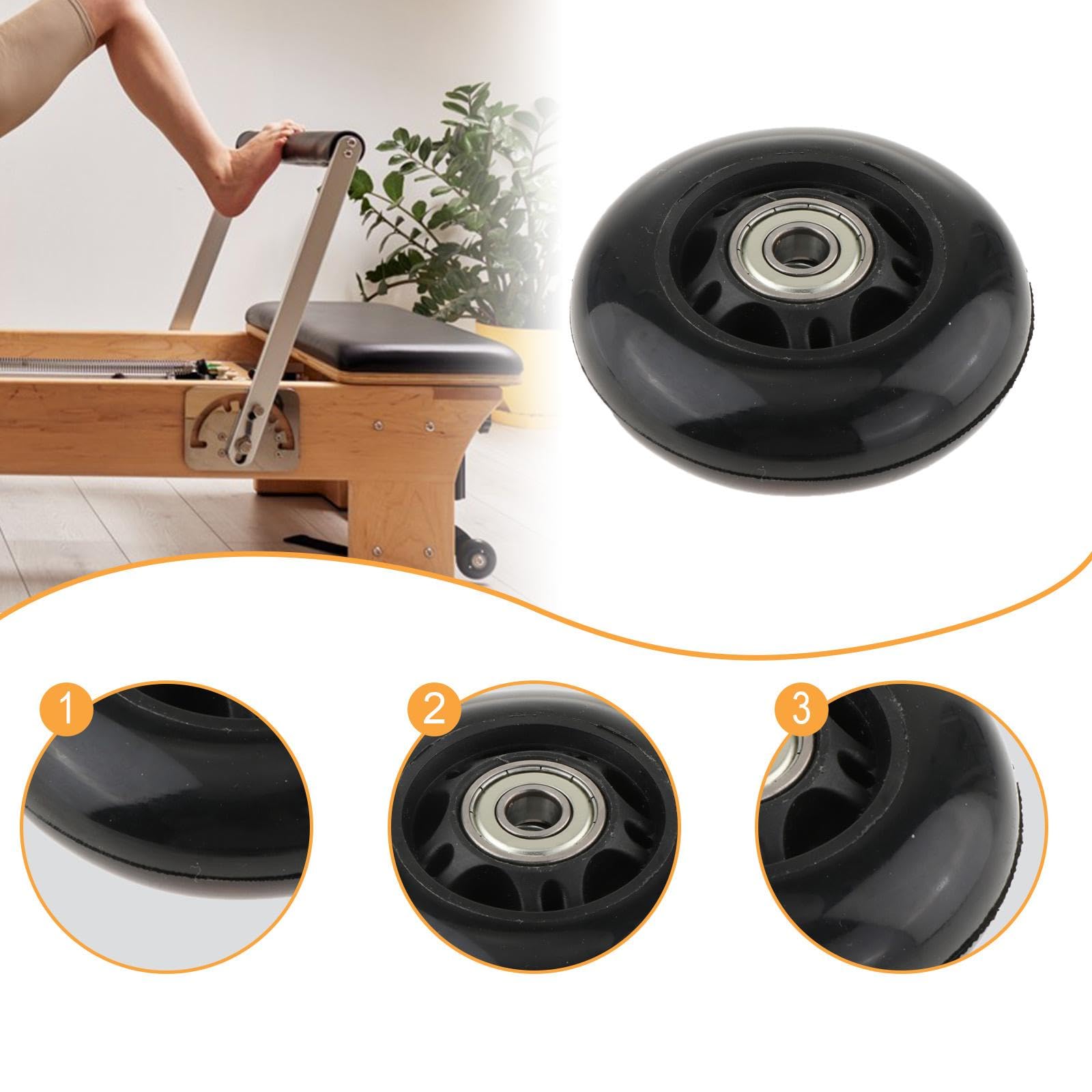 Rueda de Pilates Reformer, Resistente Al Desgaste, Robusta, Silenciosa, con Piezas de Repuesto de 70 Mm.