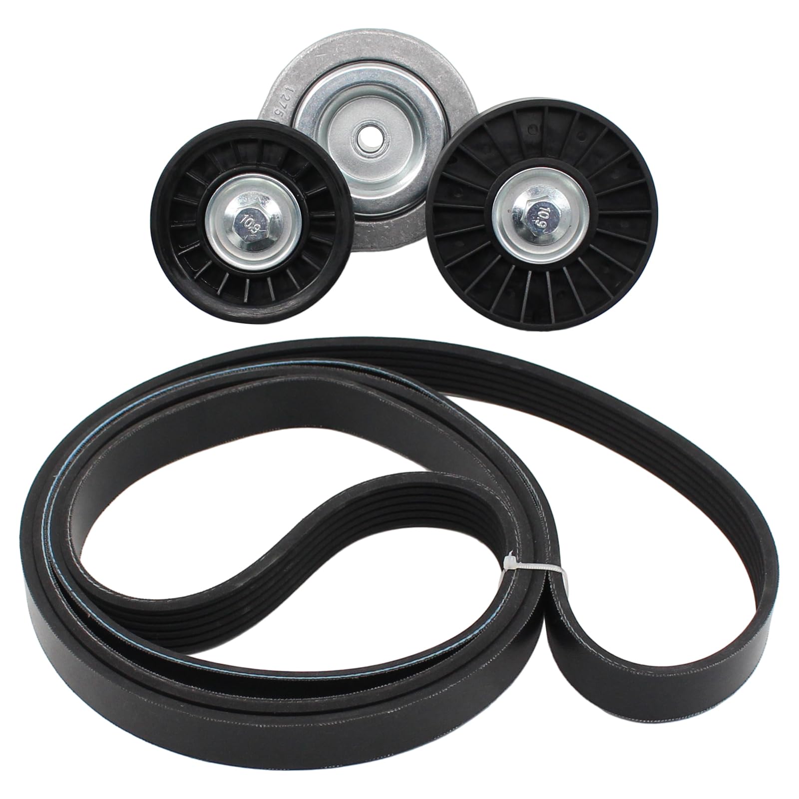 MOTOKU Tensor de correa y correa serpentina para Jeep Commander 2008-2010, Grand Cherokee 2008-2010, Dodge Dakota 2008-2011, Durango 2008-2009, Ram 1500 2008-2012, Chrysler Aspen 2008-2009 3.7 4.7
