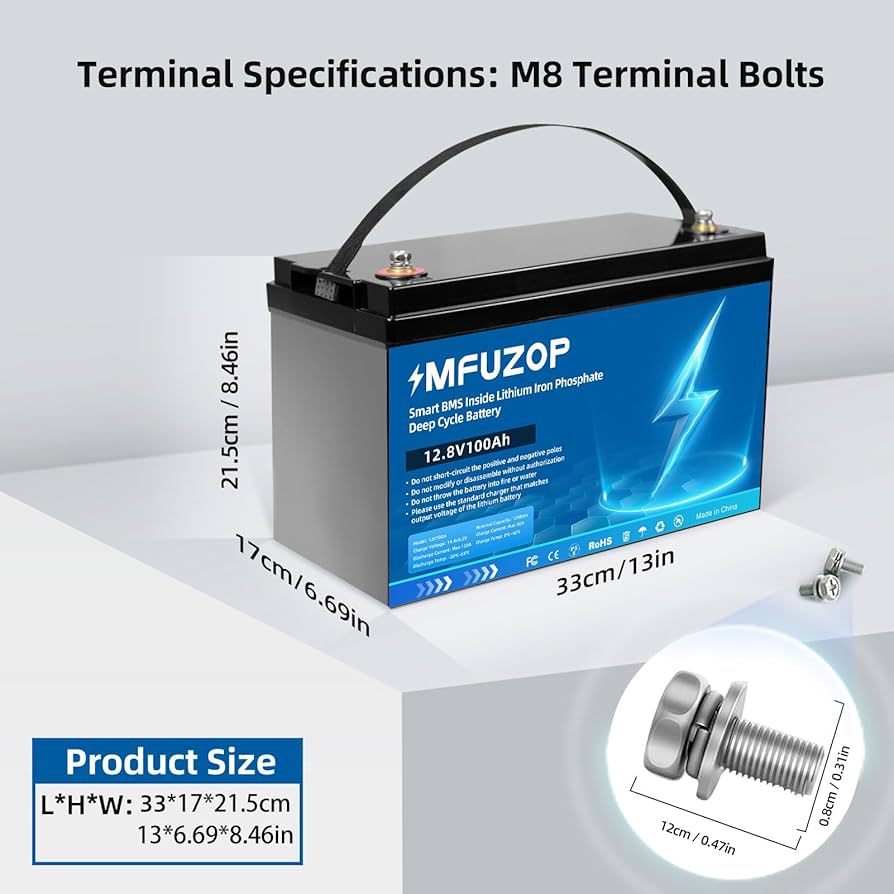 値下げしました！ MFUZOP LiFePO4バッテリー 12V 100Ah Amazon.co.jp: MFUZOP 12V100Ah リン酸鉄リチウムイオンバッテリー