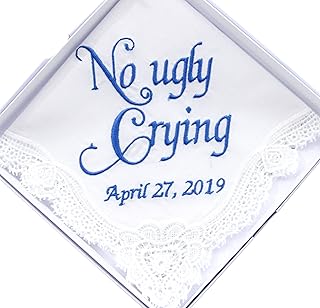 Monogrammed cotton mother handkerchief for wedding gifts, Mother of the bride, Bride and Groom, Embroidered Mom Handkerchief.