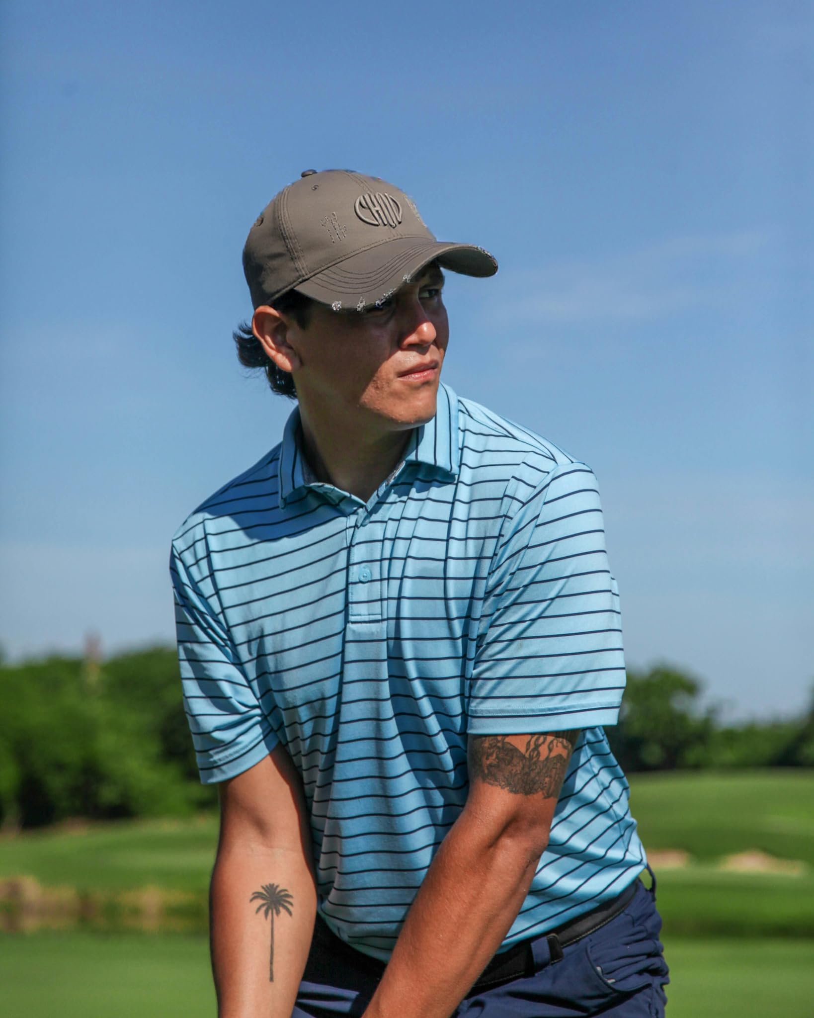 Embroidered Vintage Baseball Cap – Distressed Cotton Snapback with Adjustable Strap for Casual Streetwear