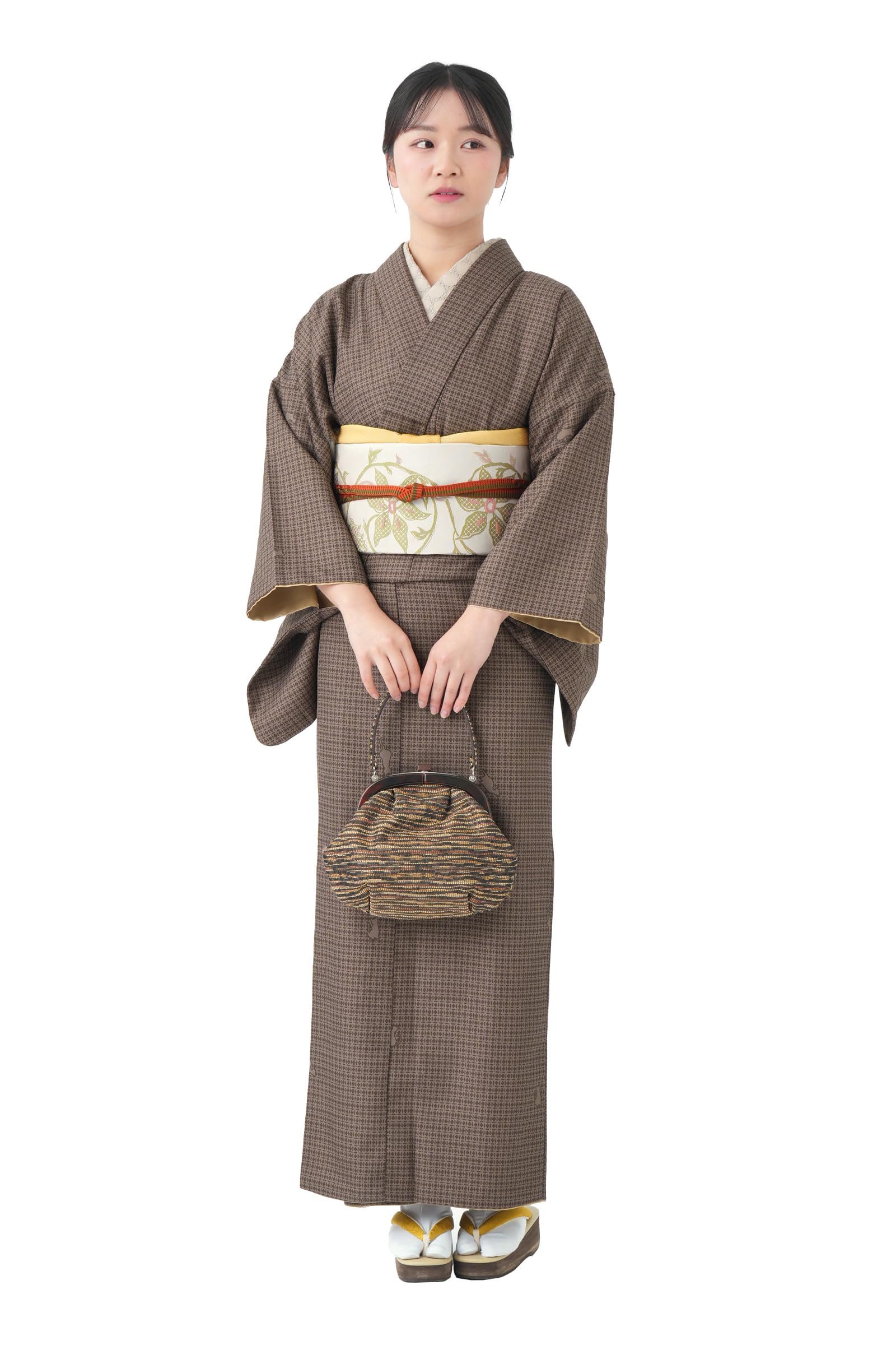 和ごころきもの屋] 袷せ L 洗える着物 袷 仕立て上り ちりめん生地