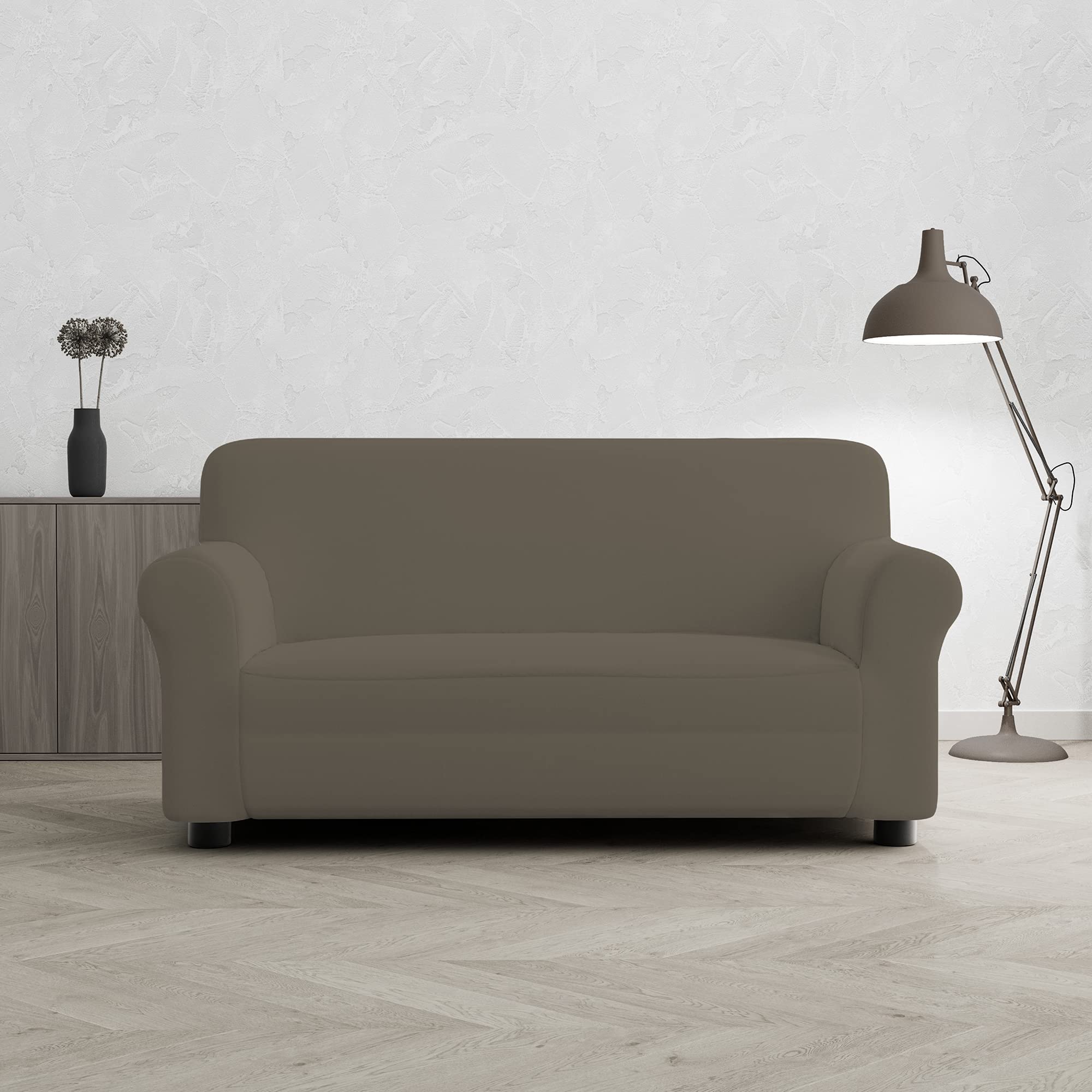 Più Bello bielastic Sofa Cover Dove Grey, 2 Places, 2 Seats - Image 2
