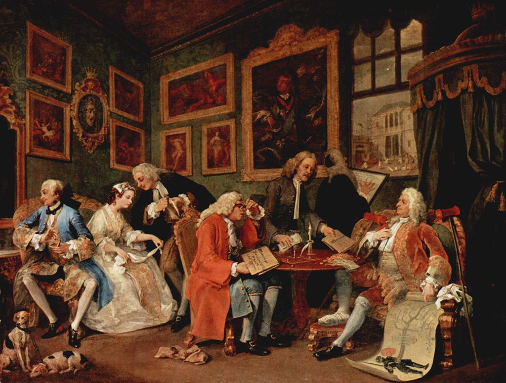William Hogarth Dealer affiche grand format semi-gloss pour sublimer votre salon moderne