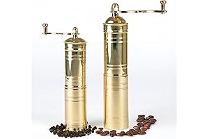Exquisite 2-Pack Golden Salt and Pepper Grinder Set