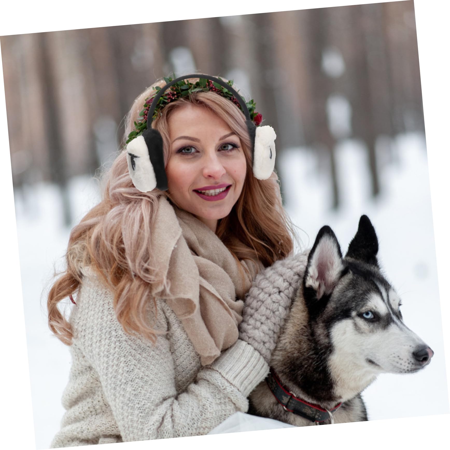 Veemoon 1pc Plush Earmuffs Cover Winter Ear Covers Fuzzy for Women Ear Warmers Cute Women Winter Fuzzy Soft Warm Earmuff Warmer Muffs Ear-warming Plush