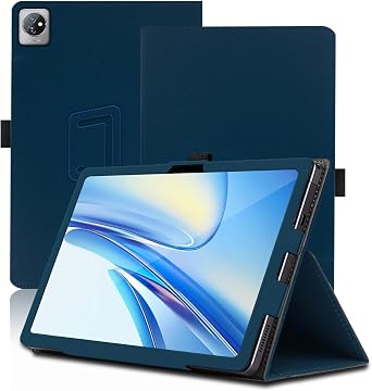Case for Blackview Tab 70 WiFi, 10.1 inch, Blackview Tab 70 WiFi 2023 Tablet Case, Folding Stand Protective Cover with Pencil Holder and Wrist Strap, Full Protection. Blue