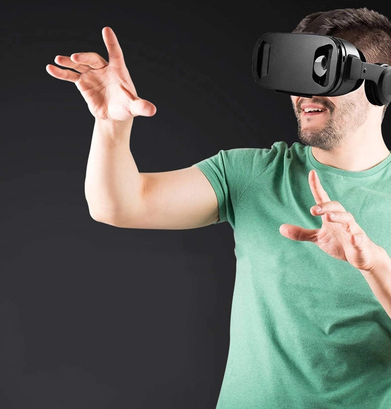 Słuchawki LAHappy VR Virtual Reality, okulary VR 3D, Smartphone VR słuchawki ze słuchawkami 120° FOV, kompatybilne z iPhone i innymi smartfonami z systemem Android 4.5 do 6.0