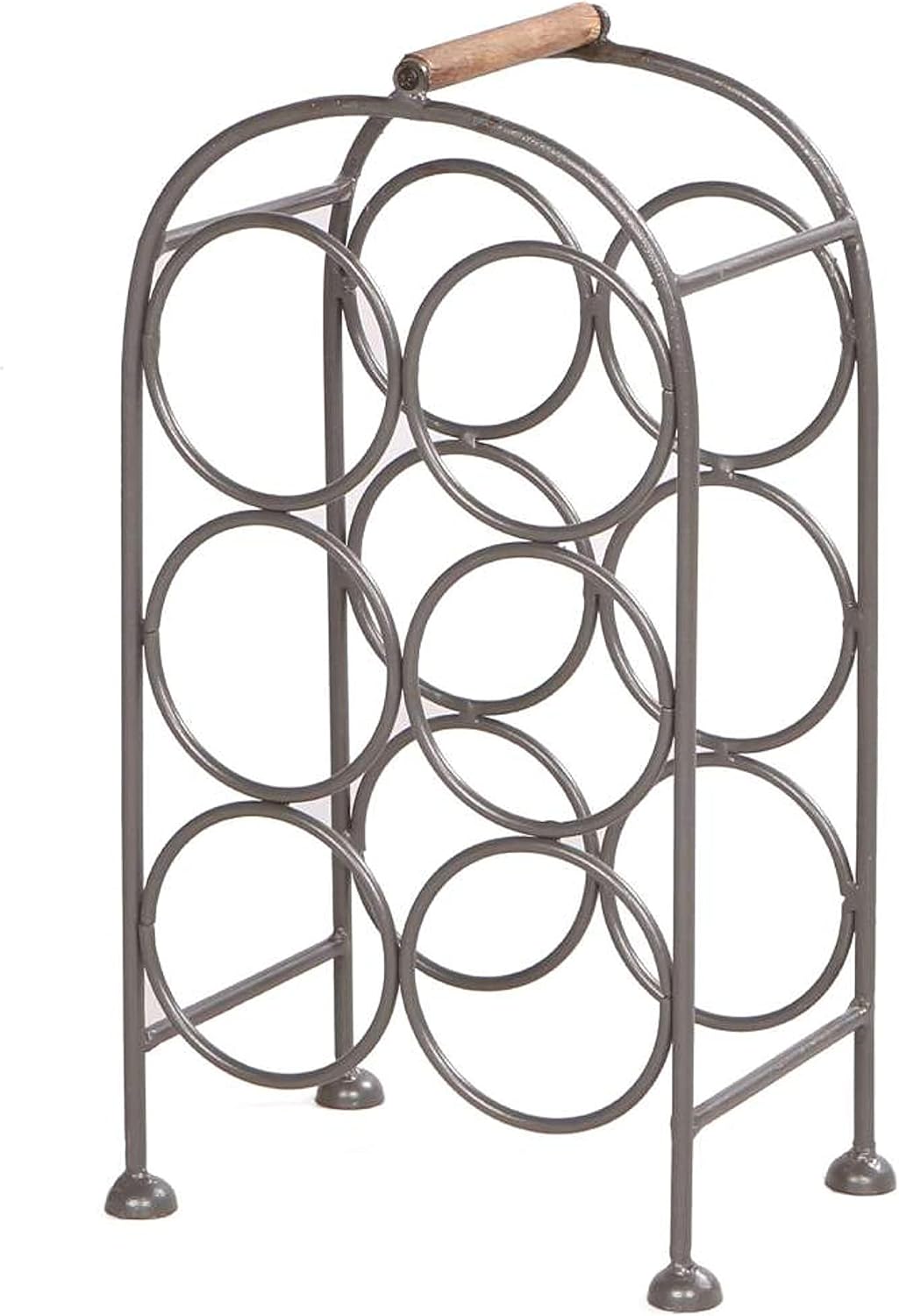 The Urban Port 20Inch Industrial Wine Rack Holder, Arched