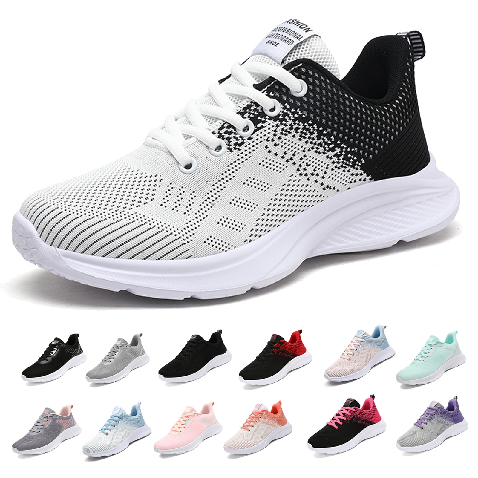 MIDQCGL Uomo Donna Scarpe Sportive Donna Scarpe da Ginnastica Corsa Sportive Fitness Running Sneakers Scarpe Basse Casual Walking Trainers 35-45EU