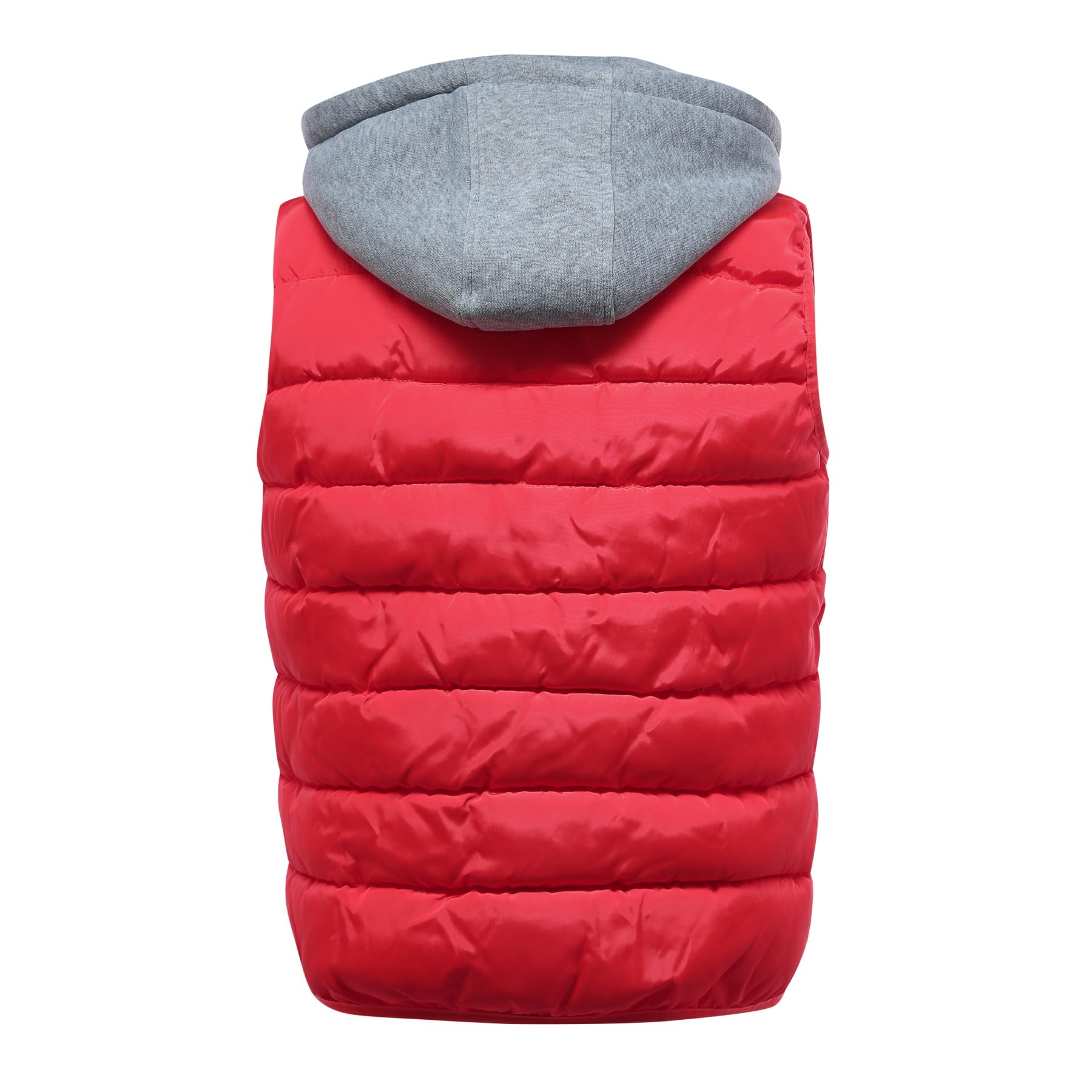 YOUTHUP Gilet da Uomo Trapuntato Scaldamuscoli Giacca Leggera Senza Maniche con Cappuccio Gilet da Esterno