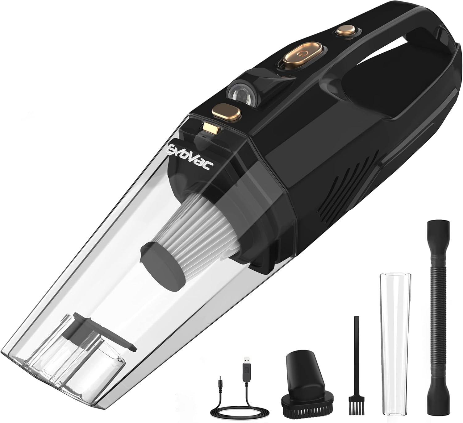 Exovac Handheld Vacuum Cleaner, Powerful 8000Pa Hand Hoover Cordless