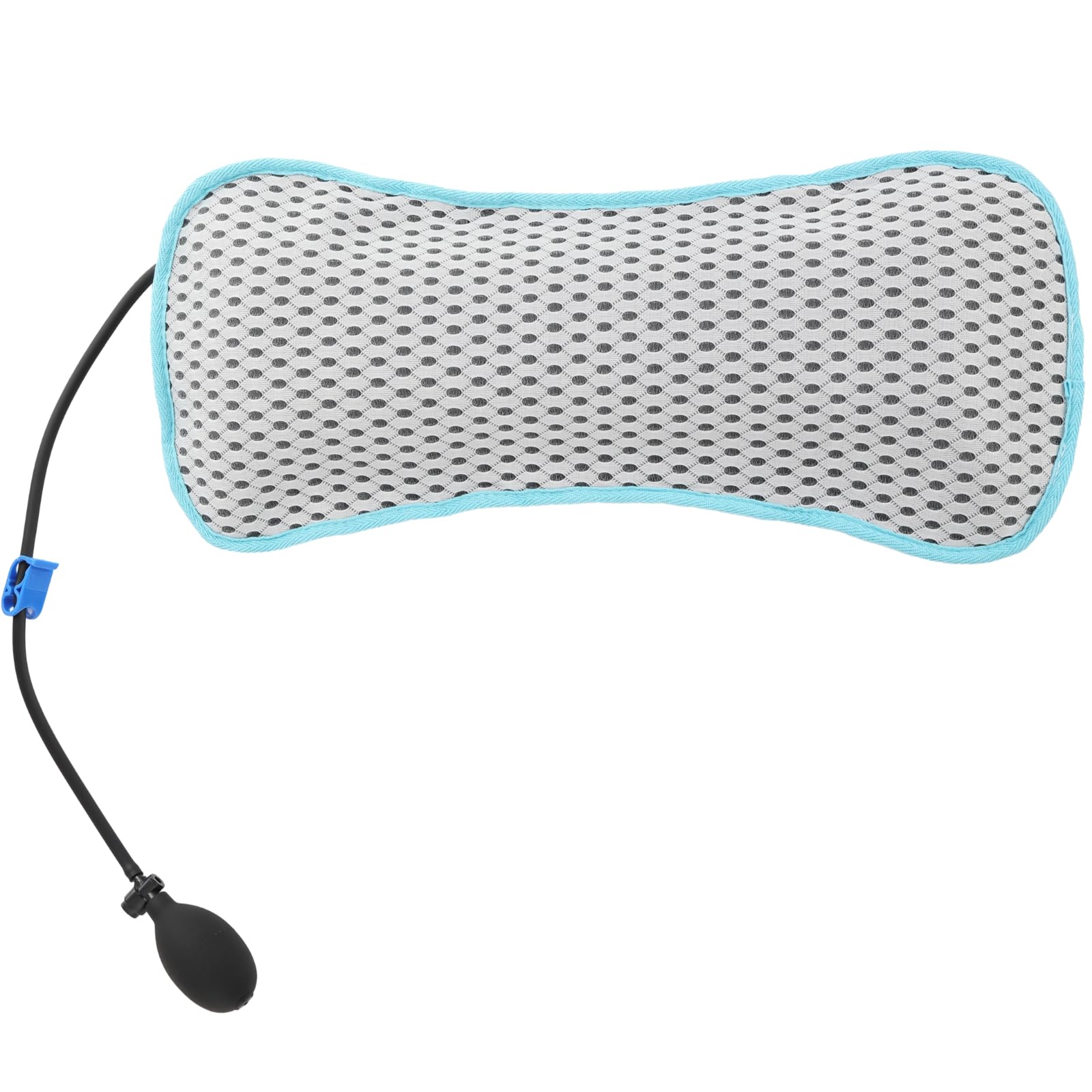 Coussin Lombaire Gonflable pour Le Bas du Dos, Support Lombaire Respirant avec Pompe Manuelle, Coussin de Soutien Dorsal Portable pour siège de Bureau, Voiture, Voyage