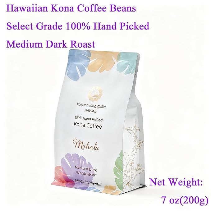 Café en Grano Hawaiian Kona Mohala 100% Kona Tostado Oscuro 198 g miniatura 2