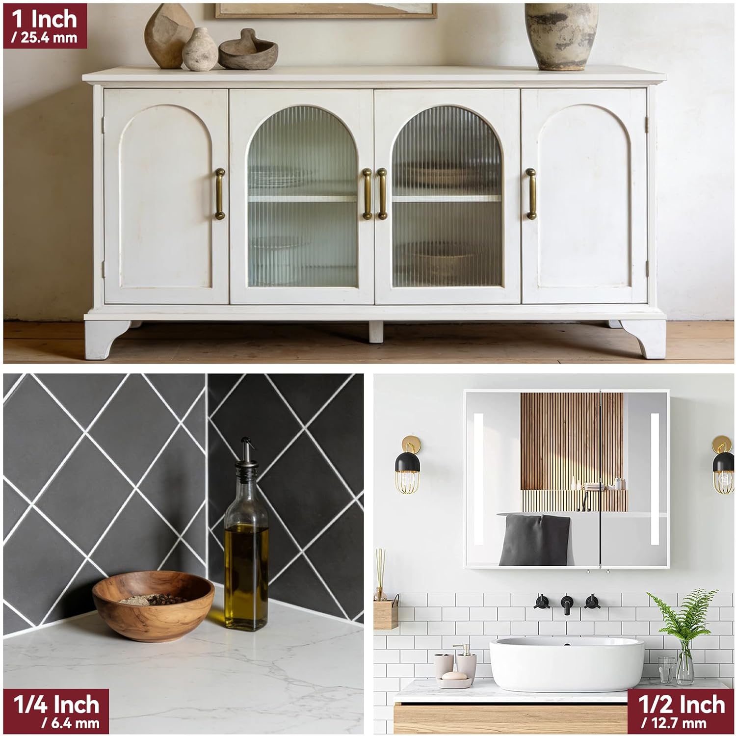 JS-JSIWOTH Decorative Strip White 6.1 m 25 mm