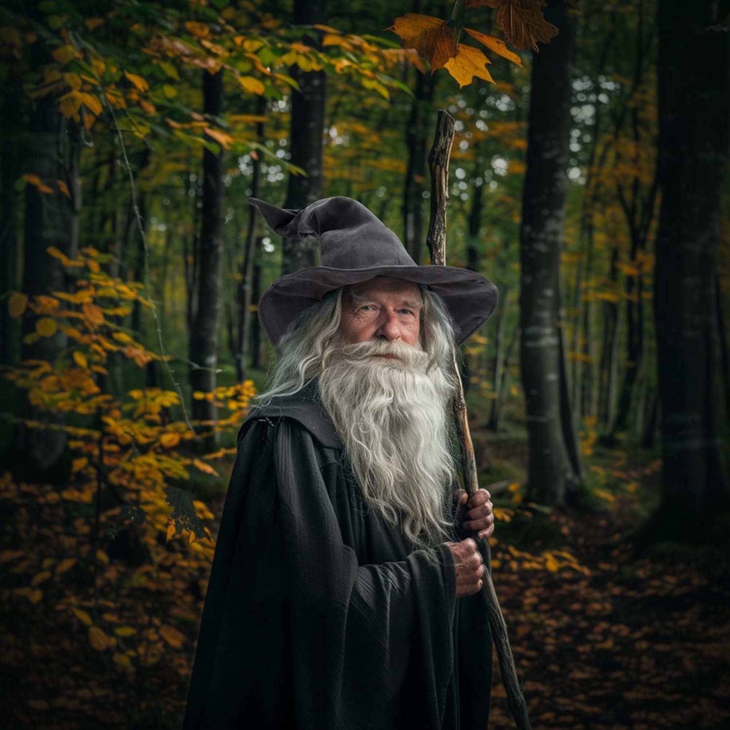 Ibeauti Wizard Hat for Adult Halloween Costume Witch Hat Cosplay Accessory - Image 4