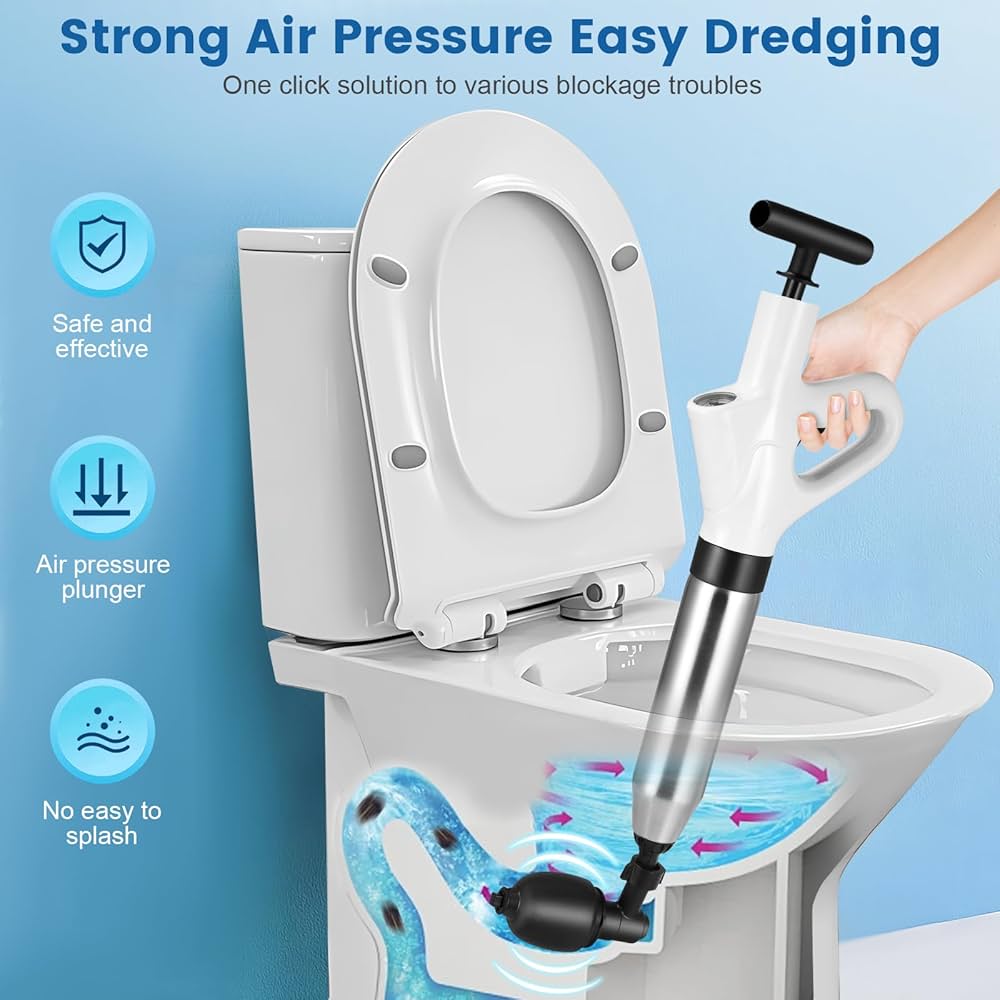 Rengue Electric Toilet Plunger, High Pressure Toilet Plunger, Toilet