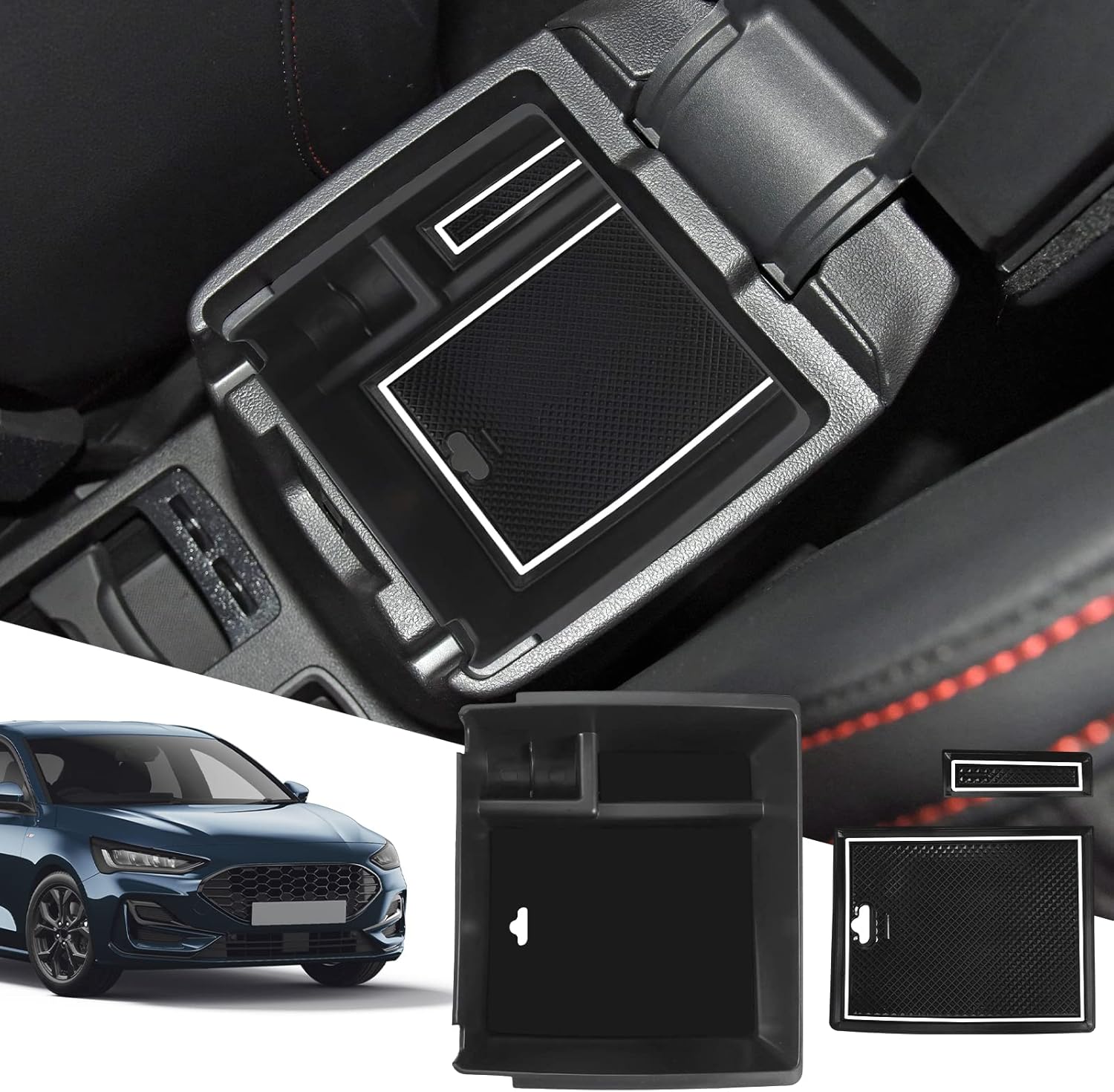 Mittelkonsole Aufbewahrungsbox Für Subaru Forester 2019-2022 - Armlehnen Organizer