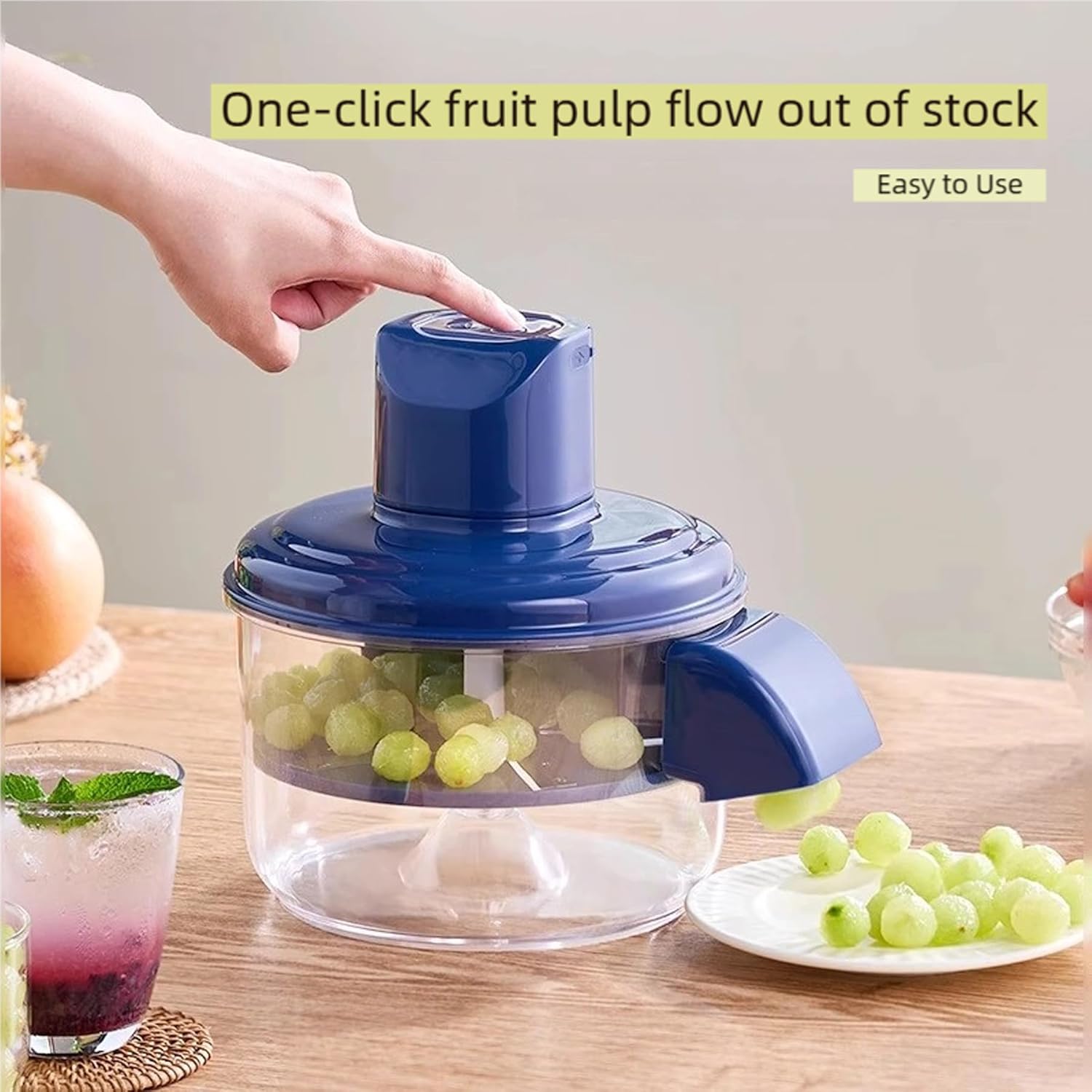 Peel Pro Electric Peeler, Grape Peeling Machine, Garlic Peeling Machine, Portable Automatic Electric Fruit Peeler, Rechargeable Easy Peel Remover Tool (A)