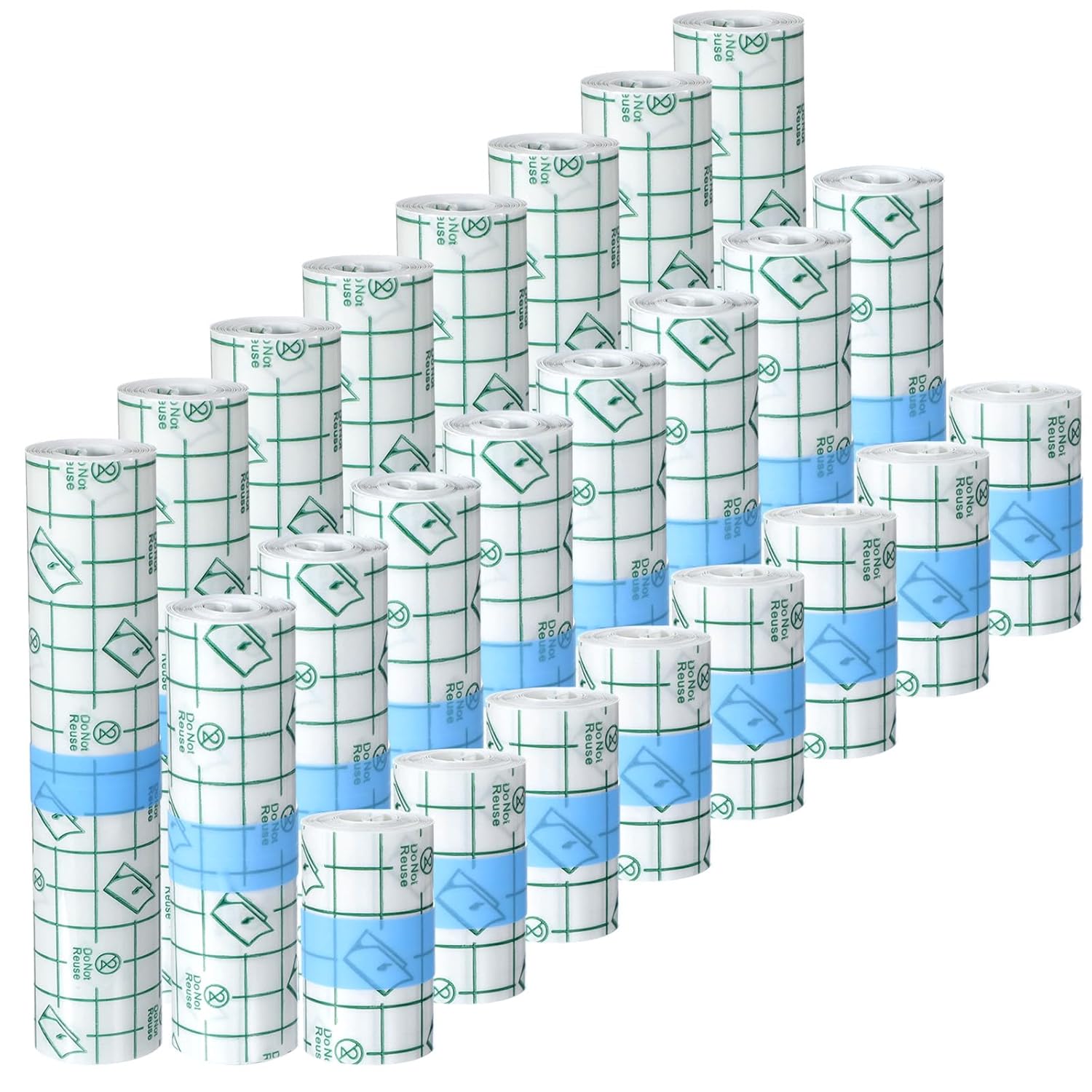 24 Rolls Tattoo Aftercare Bandage Waterproof Tattoo Film Second Skin Cover Clear Adhesive Cover Up Tape Healing Wrap Tattoos Supplies for Swimming Shower Wound Initial