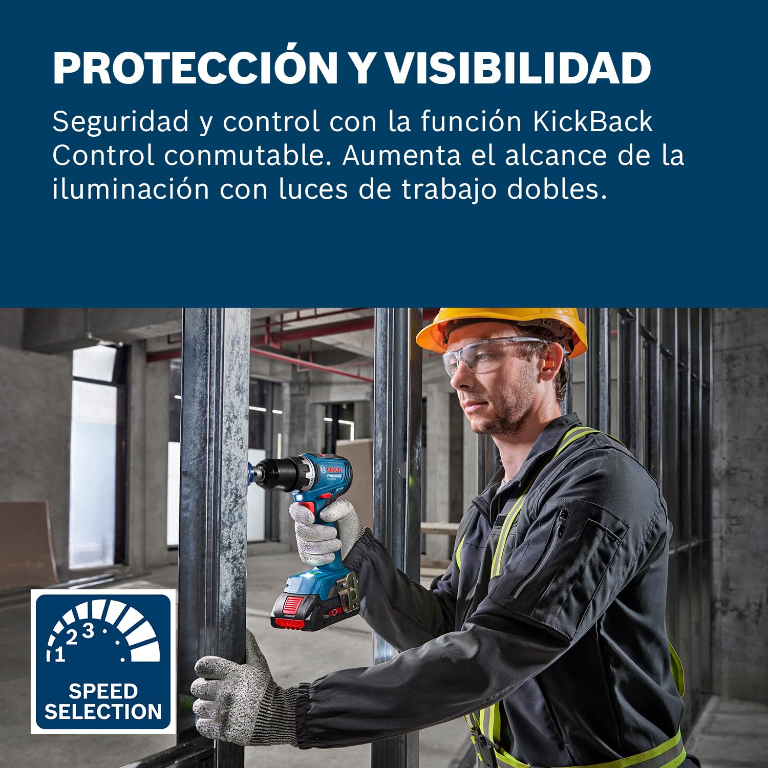 Bosch Professional 18V System atornillador a batería GSR 18V-65 (motor Brushless sin escobillas, longitud del cabezal 166, incl. 2 baterías GBA 18V 5.0Ah, cargador GAL 18V-40, L-BOXX)