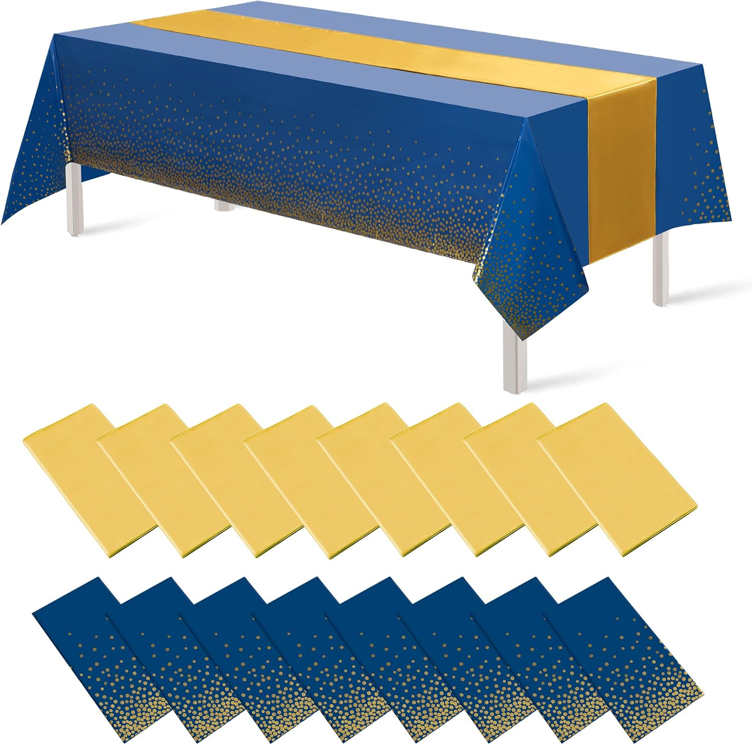 Amazon.com: joycloth 16 Pack Disposable Plastic Tablecloths and Satin ...