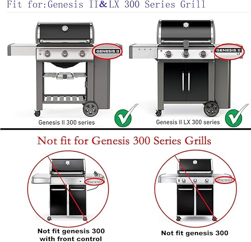 Miniatura 21 de Leship Rejillas de cocción de 19.5 pulgadas de repuesto para Weber 7524, 7528, Weber Genesis 300 Series Genesis E310 E320 E330 S310 S320 S330 EP310