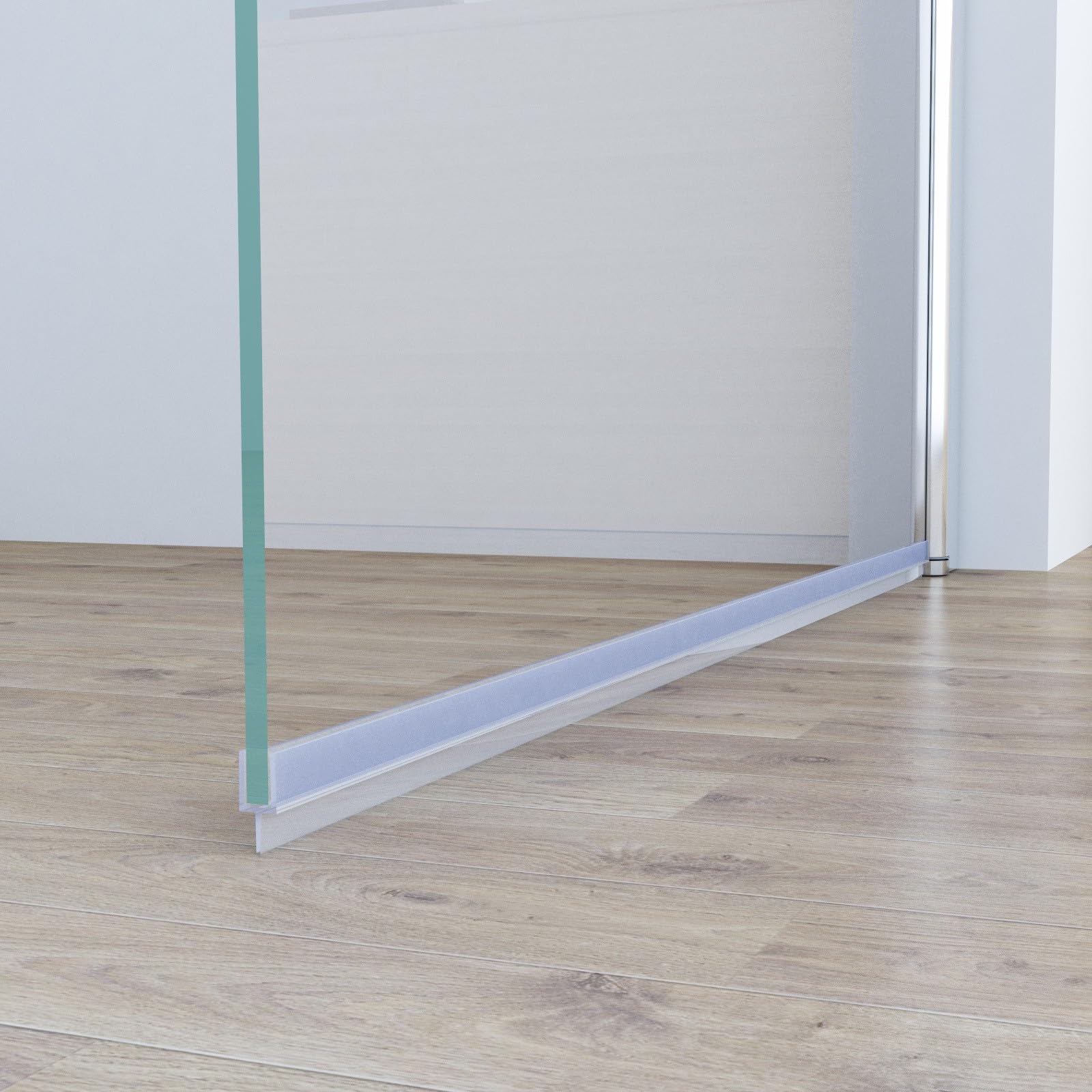 MIQU Nischentür 100 x 185 cm Duschabtrennung Duschwand für Dusche Pendeltür Schwingtür Duschtür aus 5mm NANO Sicherheitsglas ESG Rahmenlos duschtrennwand ohne Duschtasse