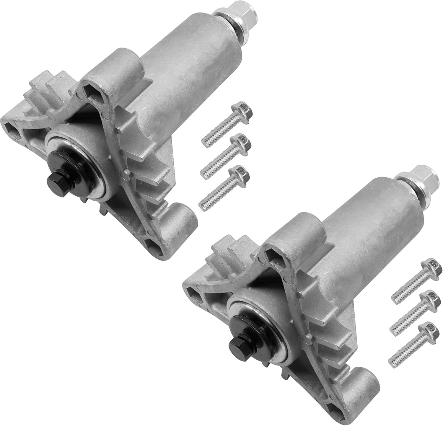 Caltric 2 Set Of Spindle Assembly Compatible with Poulan Tractor Pp12538 Pp12542 J Ja Pp125H38 K Ka
