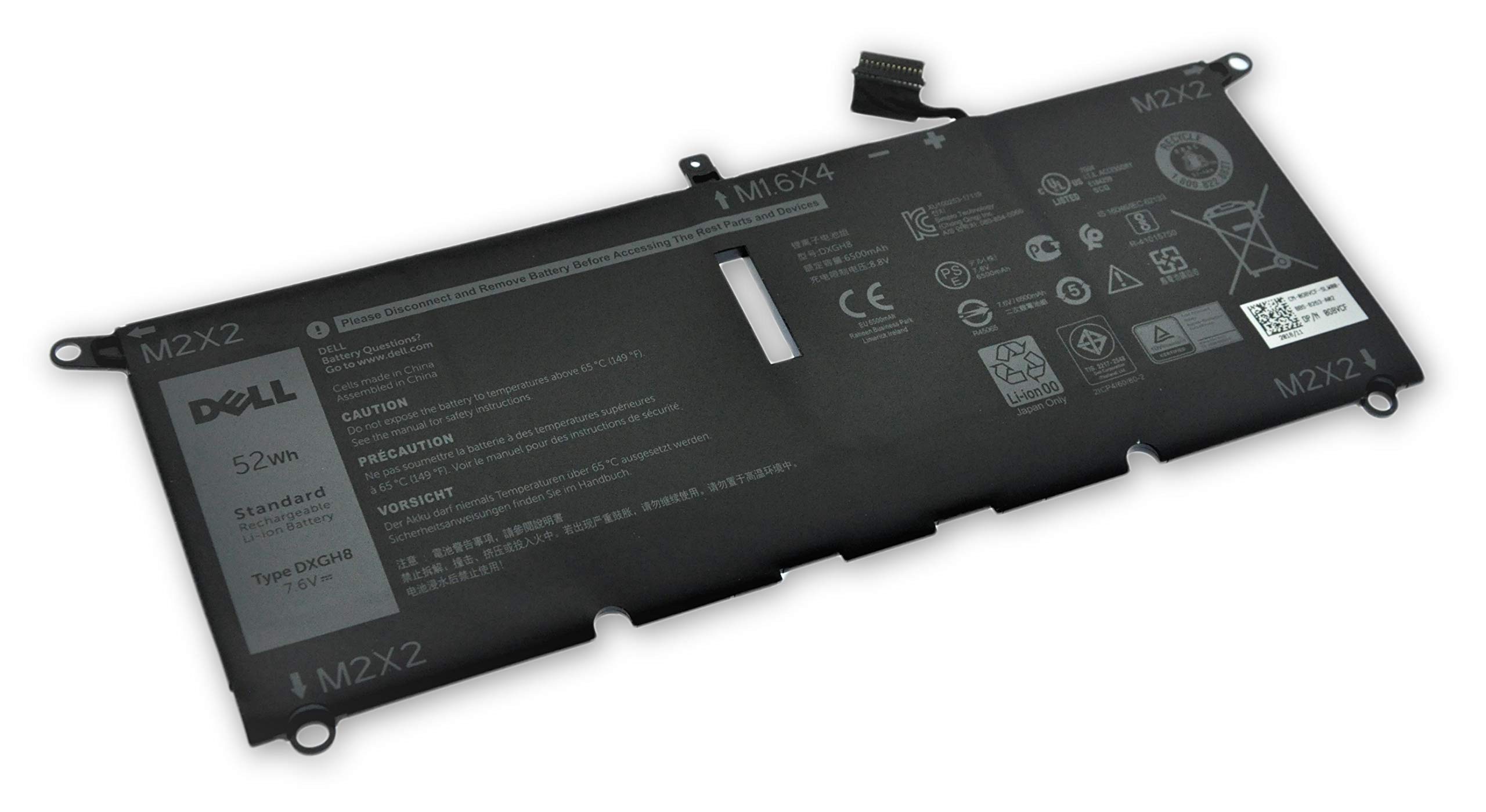 DELL - Vmh8r DELL XPS 9370 4-ogniwowa bateria 52Wh G8VCF DXGH8 H754V
