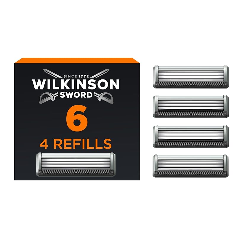 Refis de lâminas de barbear Wilkinson Sword com 6 lâminas, Pacote com 4