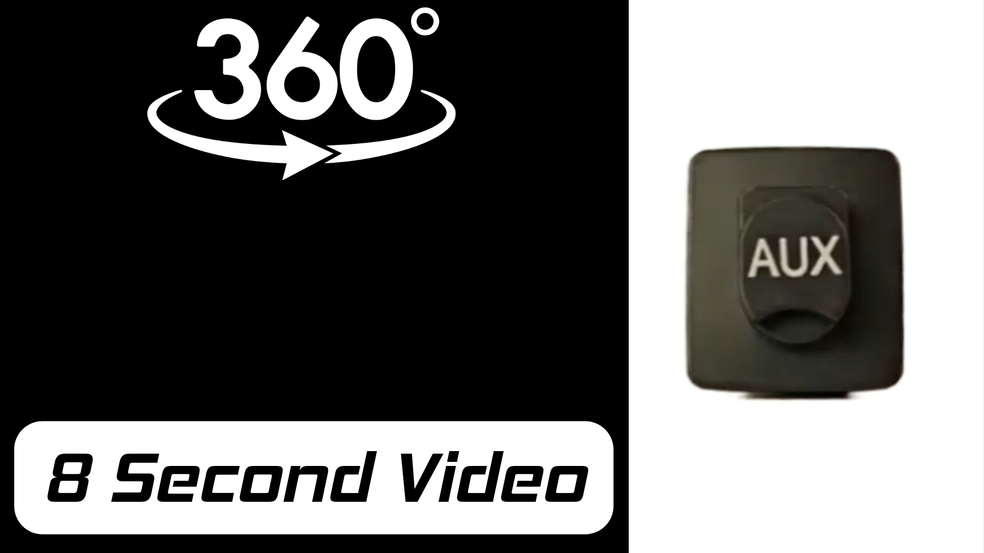 360 graus view of the Auxiliary Input Jack Assembly