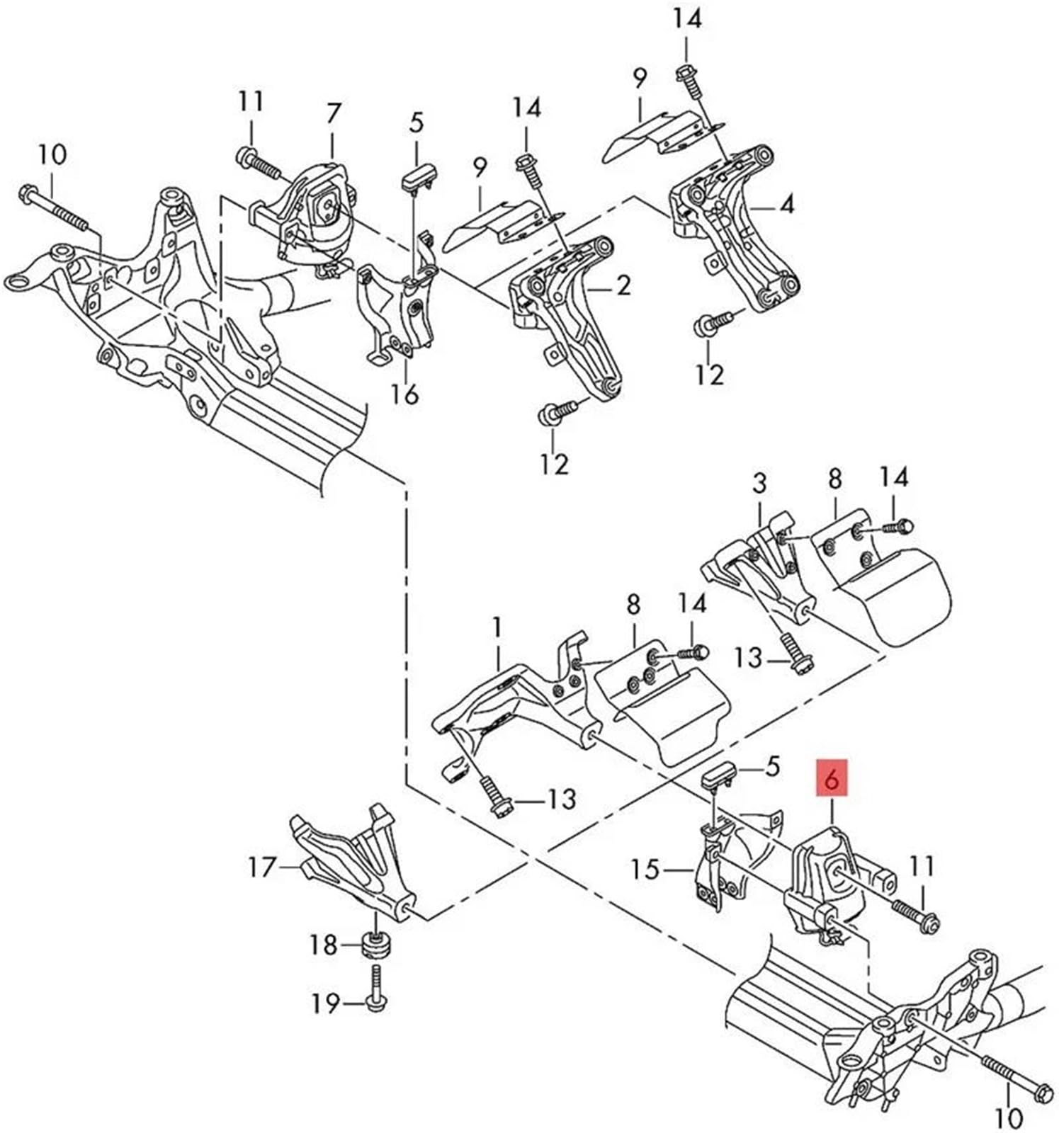 Generico Revisione del Motore 4G0199381NT 4G0199381LE Supporto Motore Sinistro/Destro per Auto per S8 A8 2010-2013(Left)