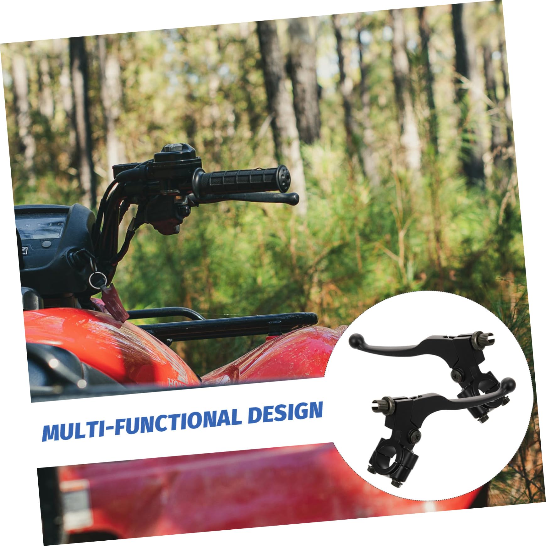 3paare Bremshebel Mit Spiegelhalterung Ergonomisches Design Und Stoßfest Und Langlebig Geeignet Für Atv Und Motorräder