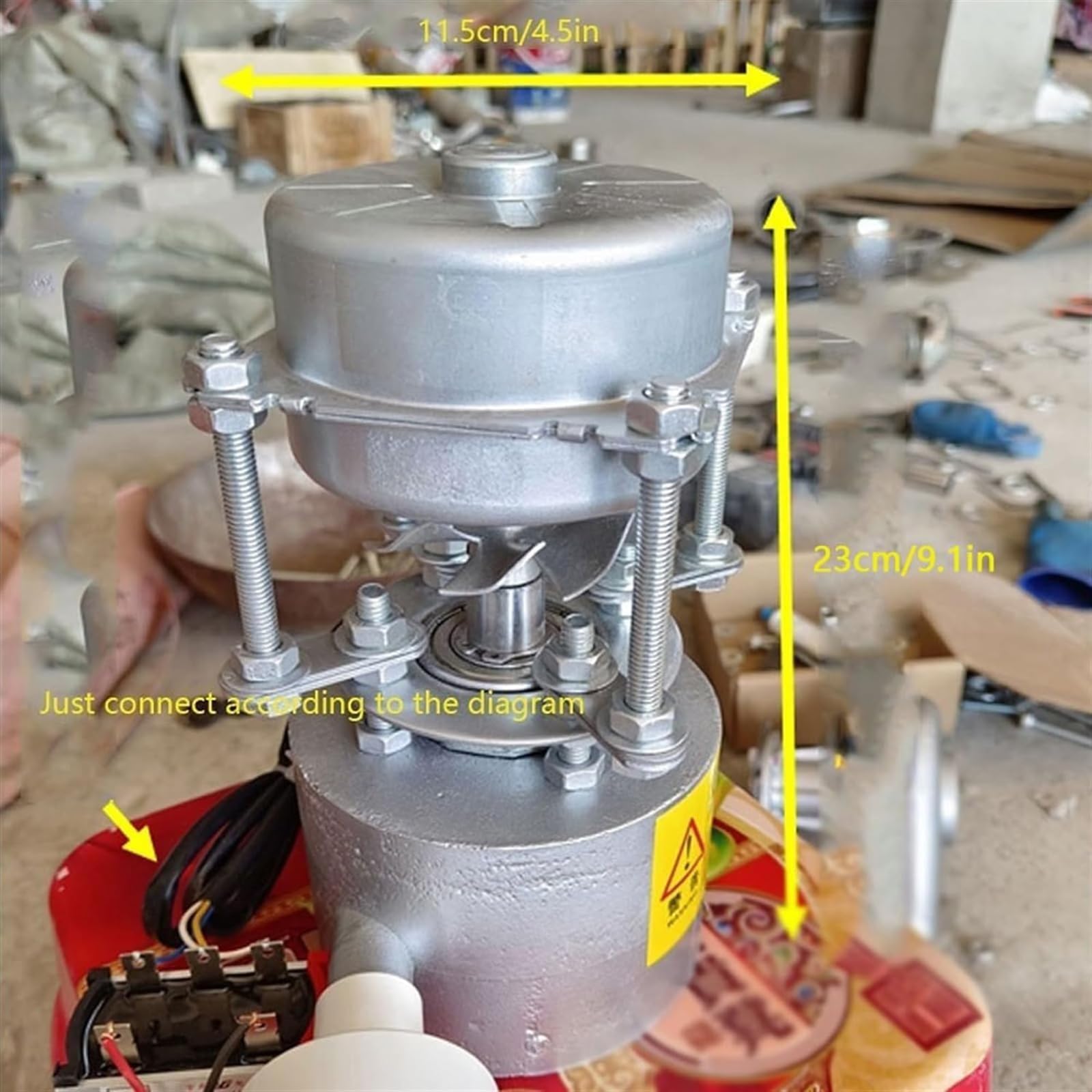 Generador de turbina de Agua de 220 V, generador hidroeléctrico Horizontal de 1000 W, diámetro de Salida de 114 MGM, generador de turbina de Agua para Acampar al Aire Libre en casa
