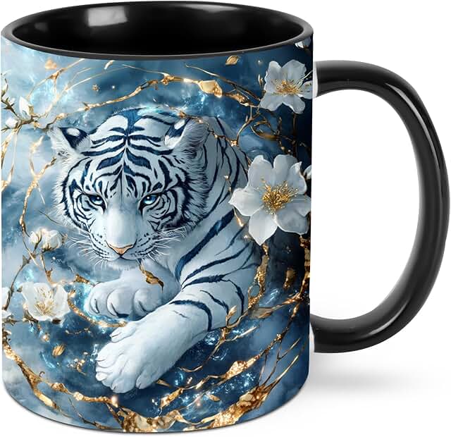 Asian Tiger Coffee Mugs