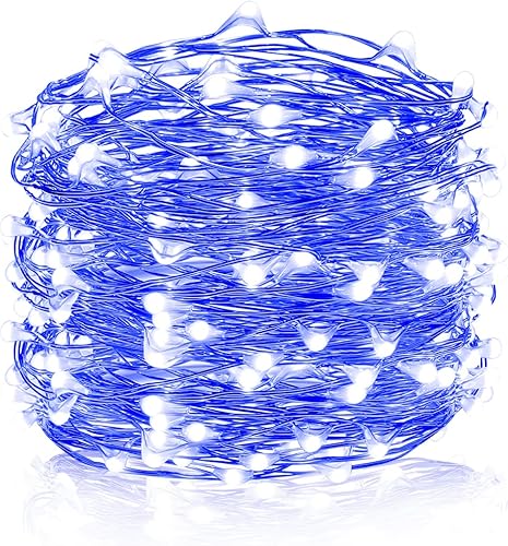 Ariceleo - Tira de luces de cobre, de pilas, mini luces para habitación, Navidad, Fiestas, Boda, centro de mesa, decoración