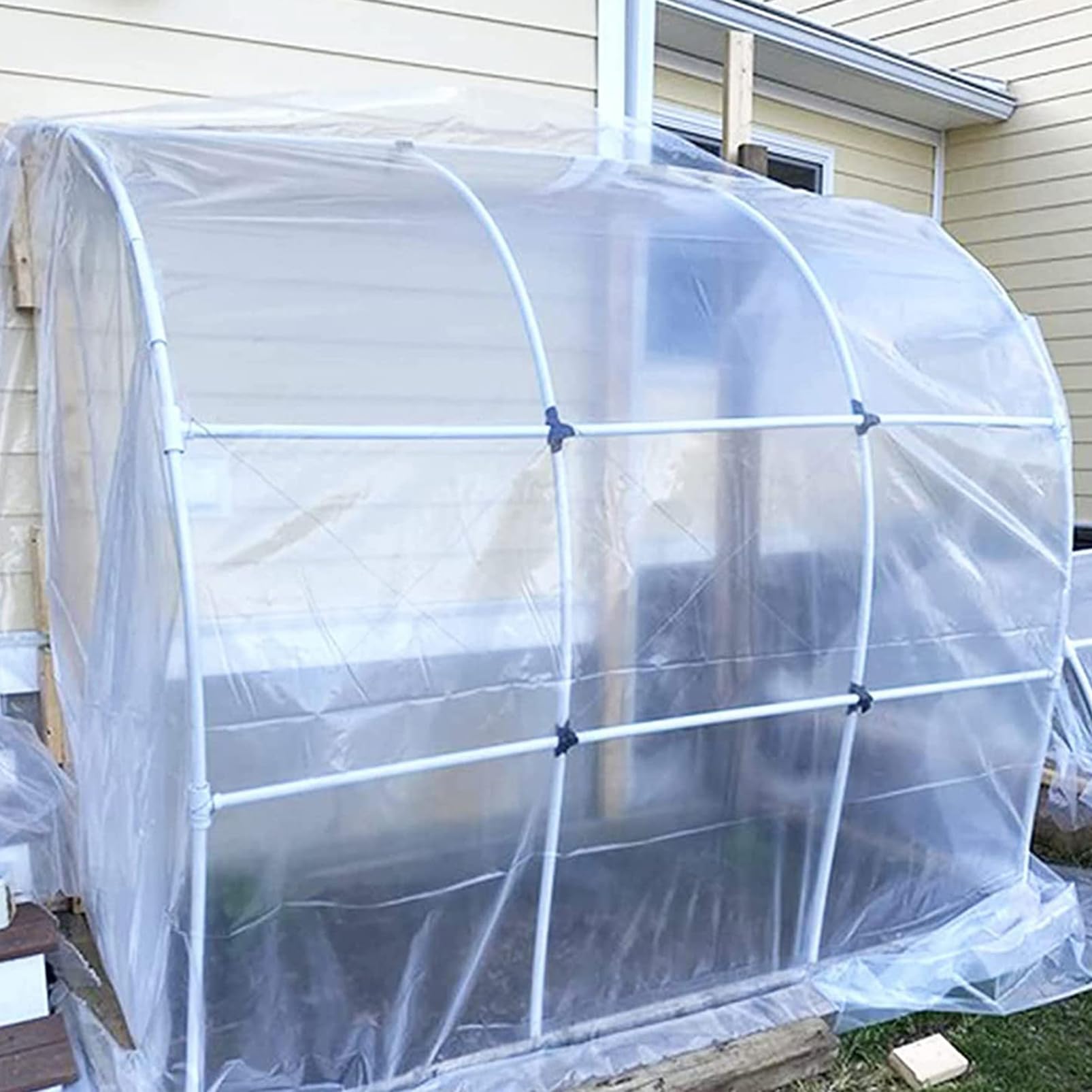 Bâche pour Serre 3M Polyéthylène Extra Épais Film Transparent Résistant Jardin Polytunnel Protection