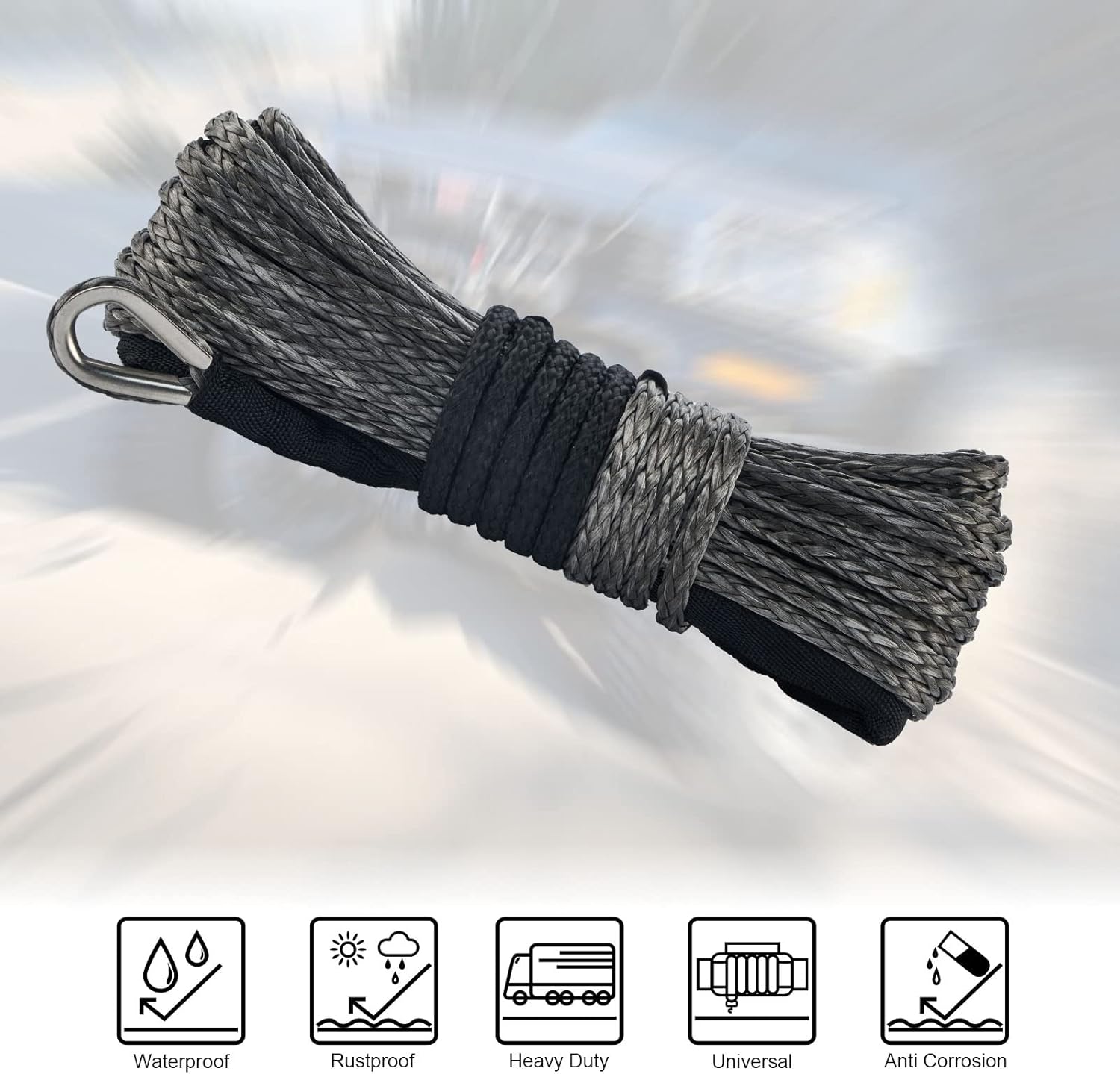 Best Cyber Deals ๐ฅ AC-DK Double Braid Synthetic Winch Rope Kits: 1/4 x 50ft 7700LBS ATV Winch Line Cable Rope, UHMWPE Nylon Winch Rope Cable with Protective Sleeve for 4x4 Off Road Jeep SUV ATV Black Friday Sale 2022 AC-DK Double Braid Synthetic Winch Rope Kits: 1/4 x 50ft 7700LBS ATV Winch Line Cable Rope, UHMWPE Nylon Winch Rope Cable with Protective Sleeve for 4x4 Off Road Jeep SUV ATV