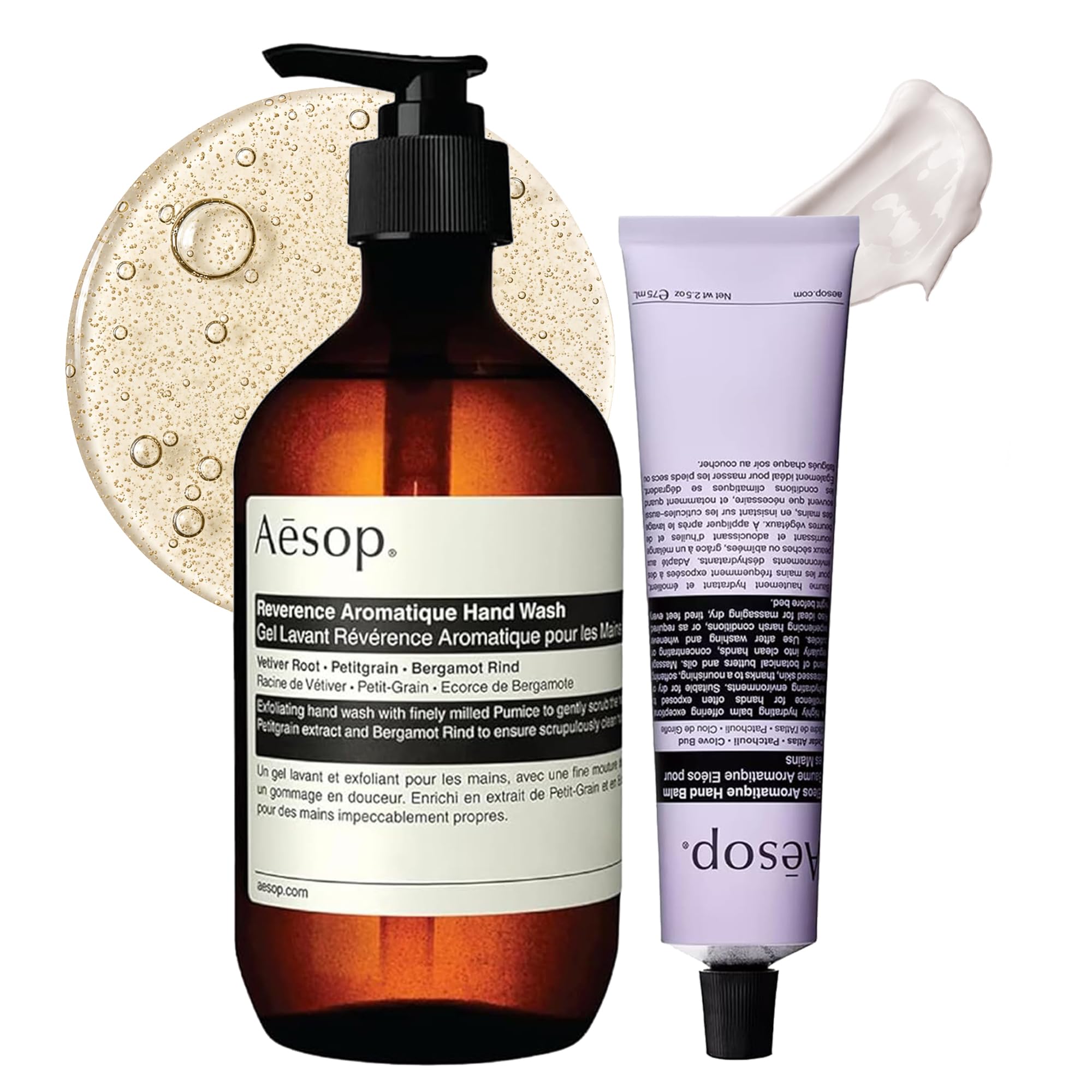 Amazon.com: Aesop Reverence 芳香洗手液(16 盎司)+ Eleos 芳香護手霜