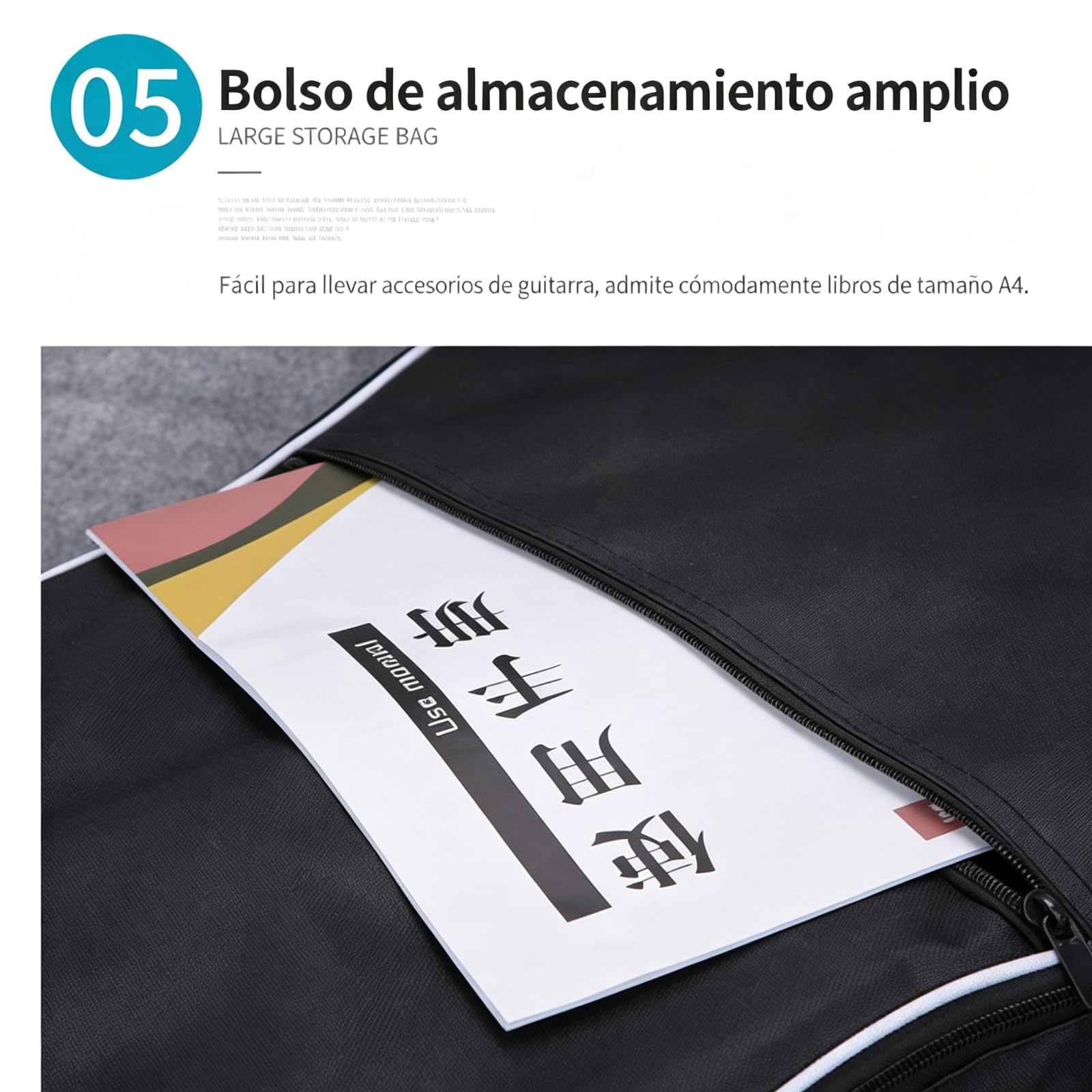 Funda 40/41" Guitarra Oxford 420D Impermeable Acolchada Incluye Cejilla | Funda 420D impermeable acolchada para guitarra. Correa ajustable, bolsillo frontal. Incluye cejilla. Ligera y portable.