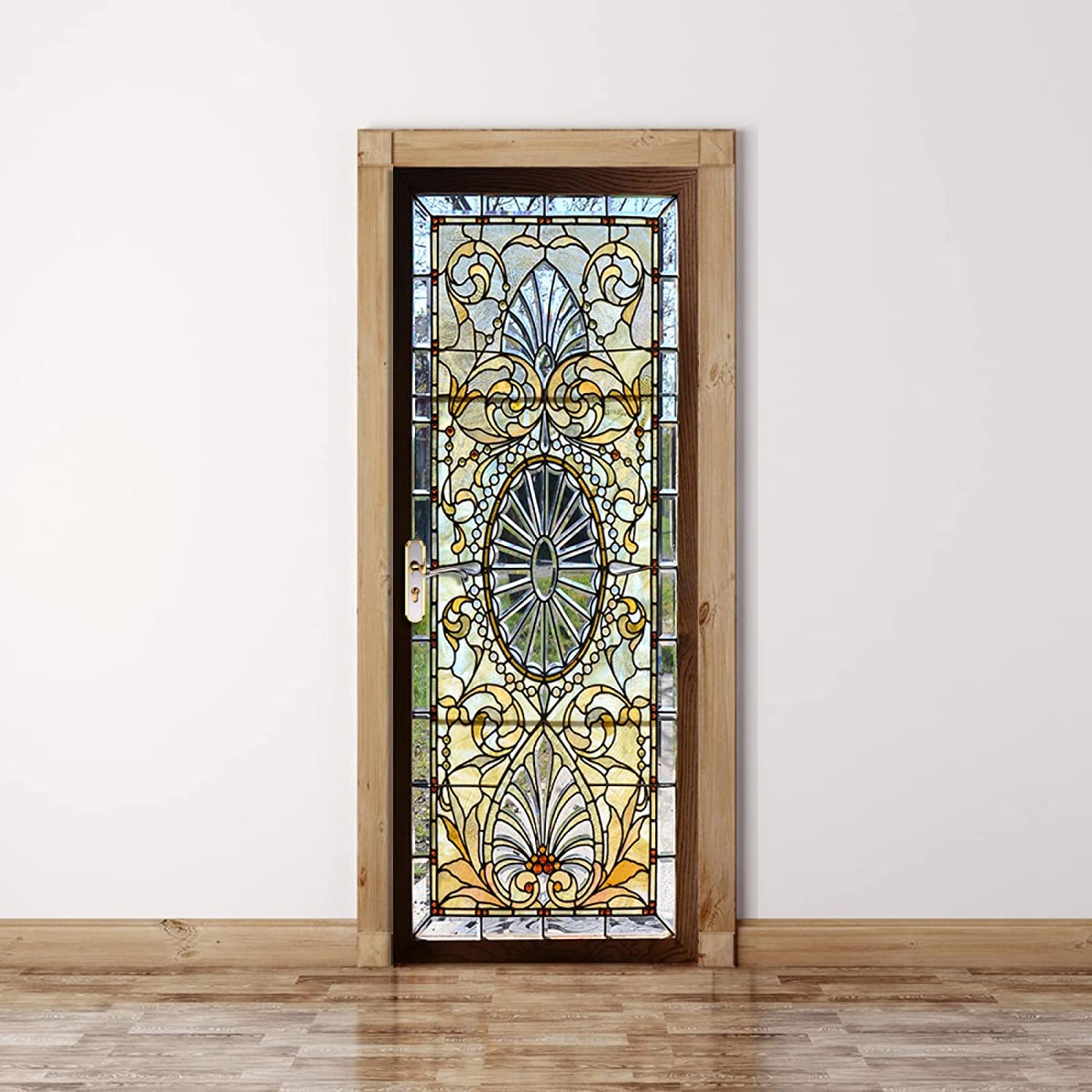 Adesivo Para Porta Geometrica Preto E Branco - Fran Adesivos De Parede - Foto 4