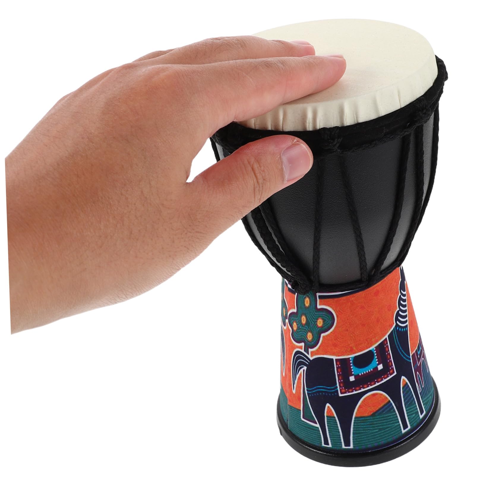 Tambores de Percusión Africanos Portátiles para Preescolares y Presentaciones Teatrales, Ligeros y Fáciles de Usar