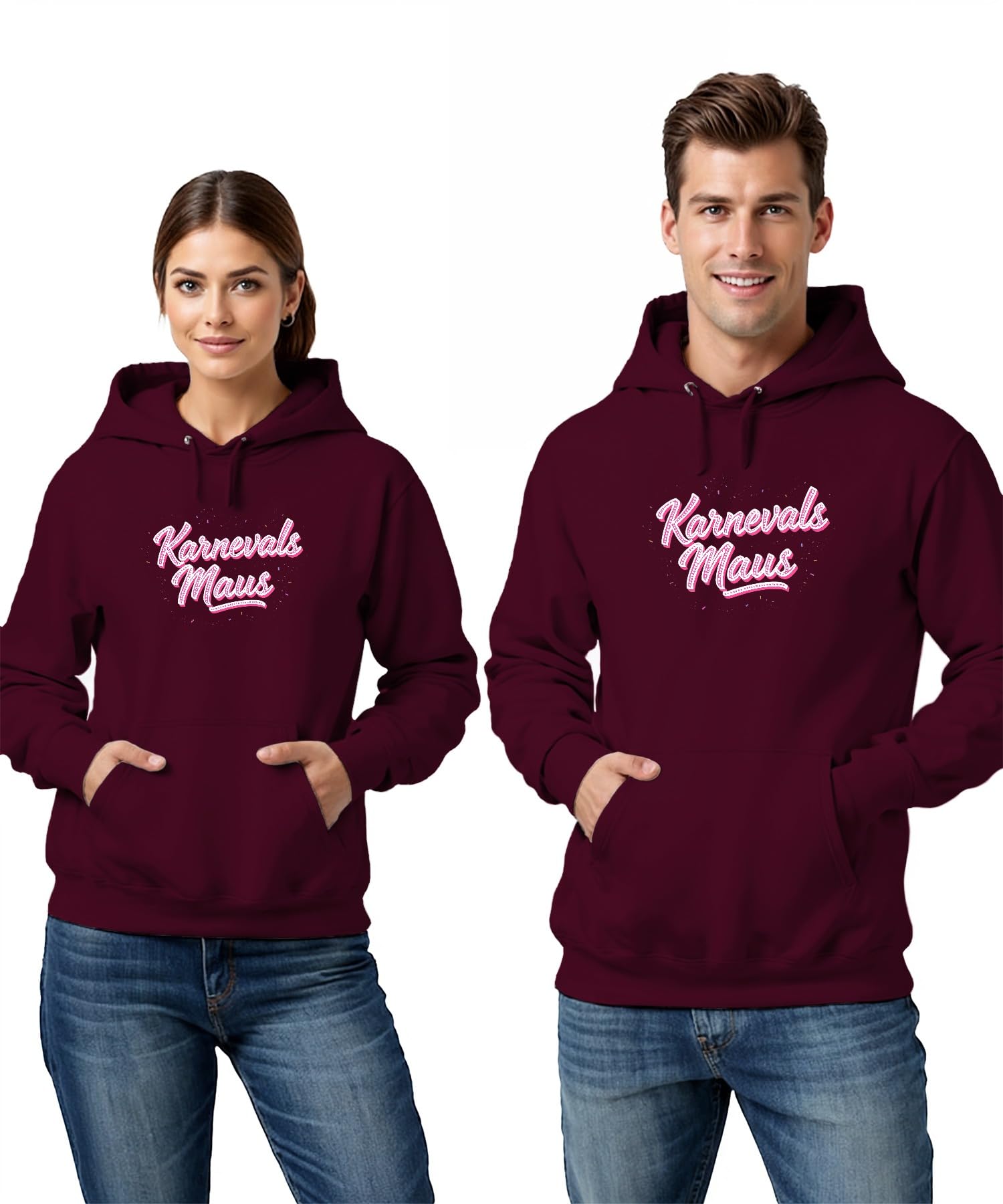 Karnawał myszką, karnawał, konfetti, różowy, uroczy kostium unisex bluza z kapturem