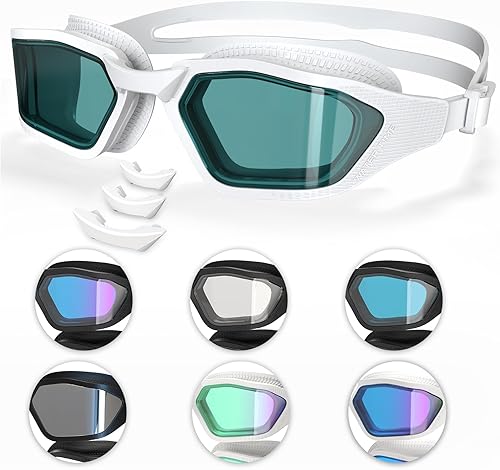 Miniatura 1 de Whale Gafas de natación A1 GE Nano de larga duración, antivaho UV, unisex, cómodas, visión clara